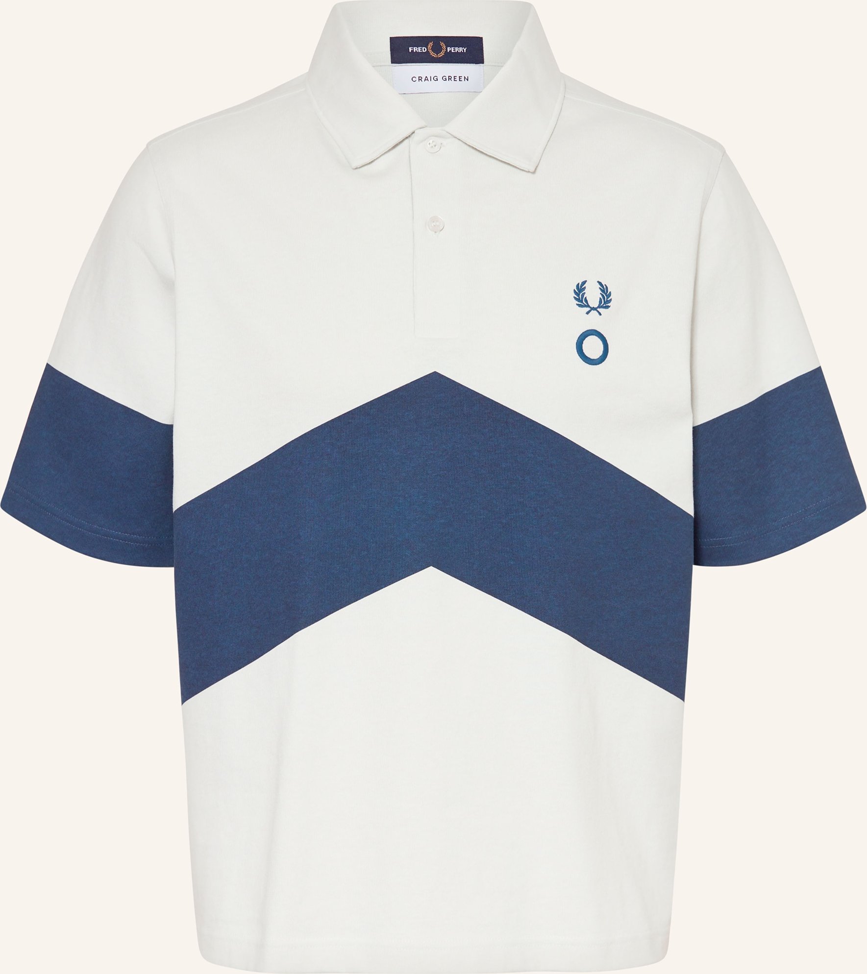 Fred Perry Jersey-Poloshirt weiss
