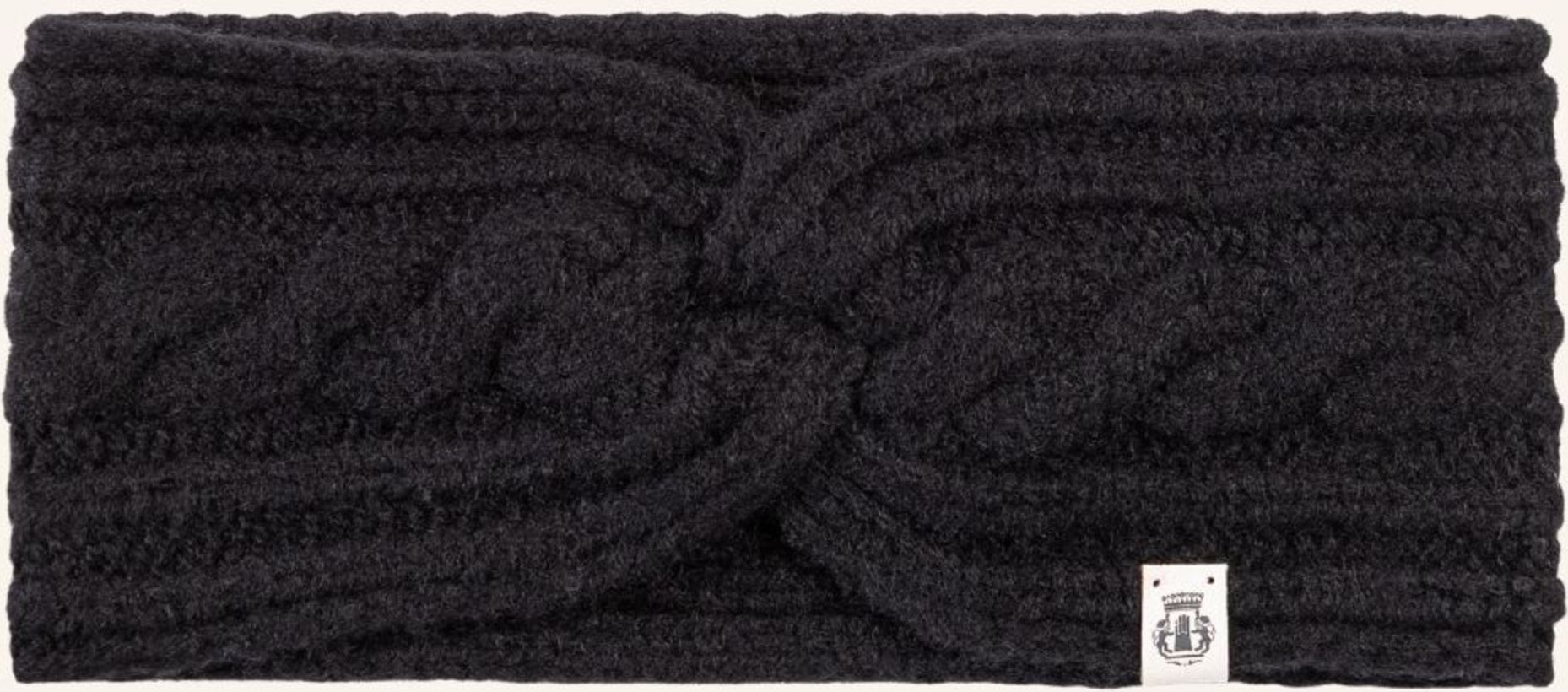 Roeckl Cashmere-Stirnband Cabled Charm schwarz
