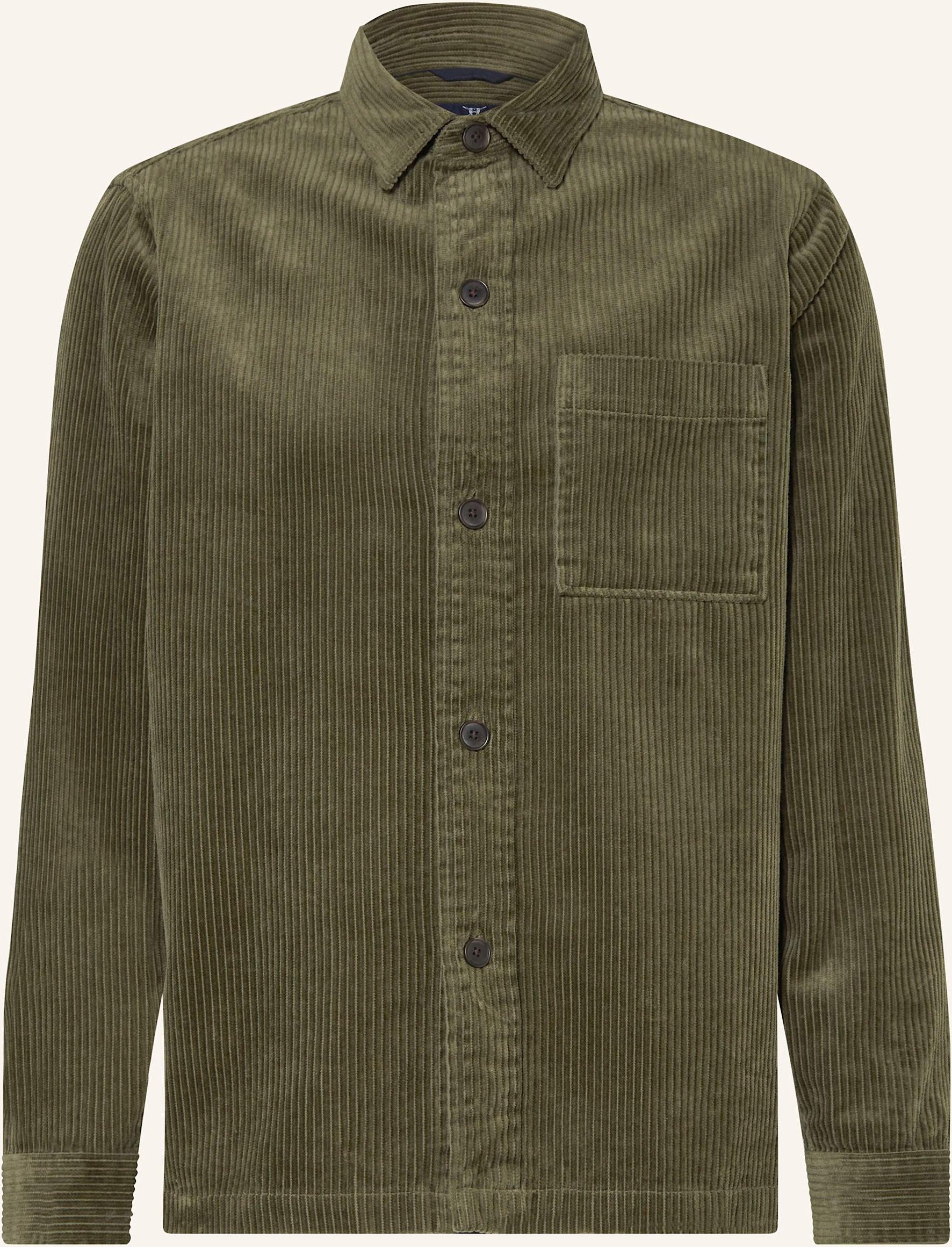 Strokesman's Cordhemd Regular Fit gruen