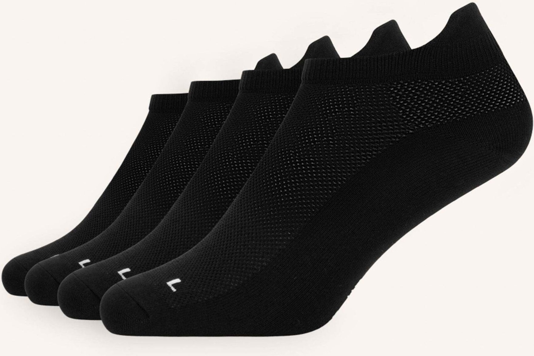 Snocks 4er-Pack Laufsocken schwarz