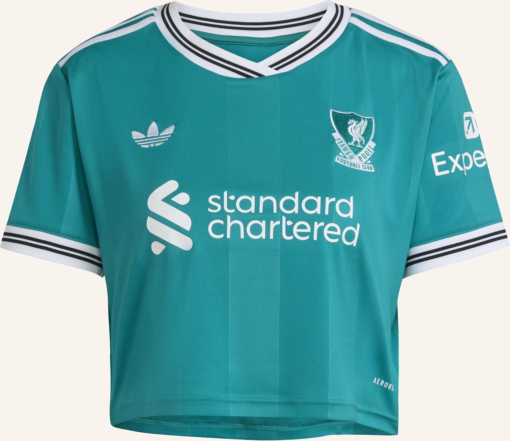 Adidas Fc Liverpool 25/26 Kürzer Geschnittenes Ausweichtrikot gruen