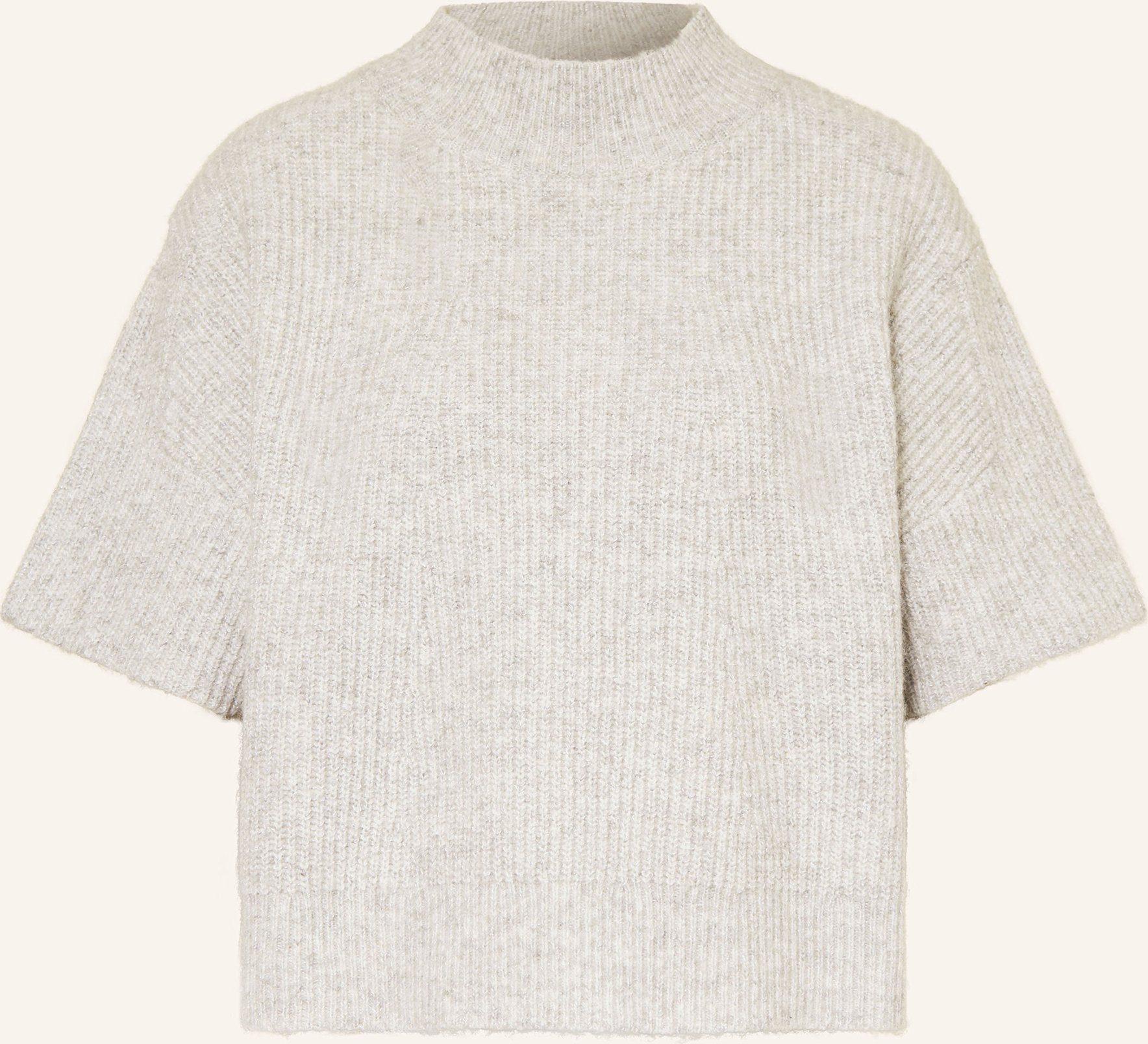 Thumbnail - Marc Aurel Strickshirt Mit Glitzergarn grau