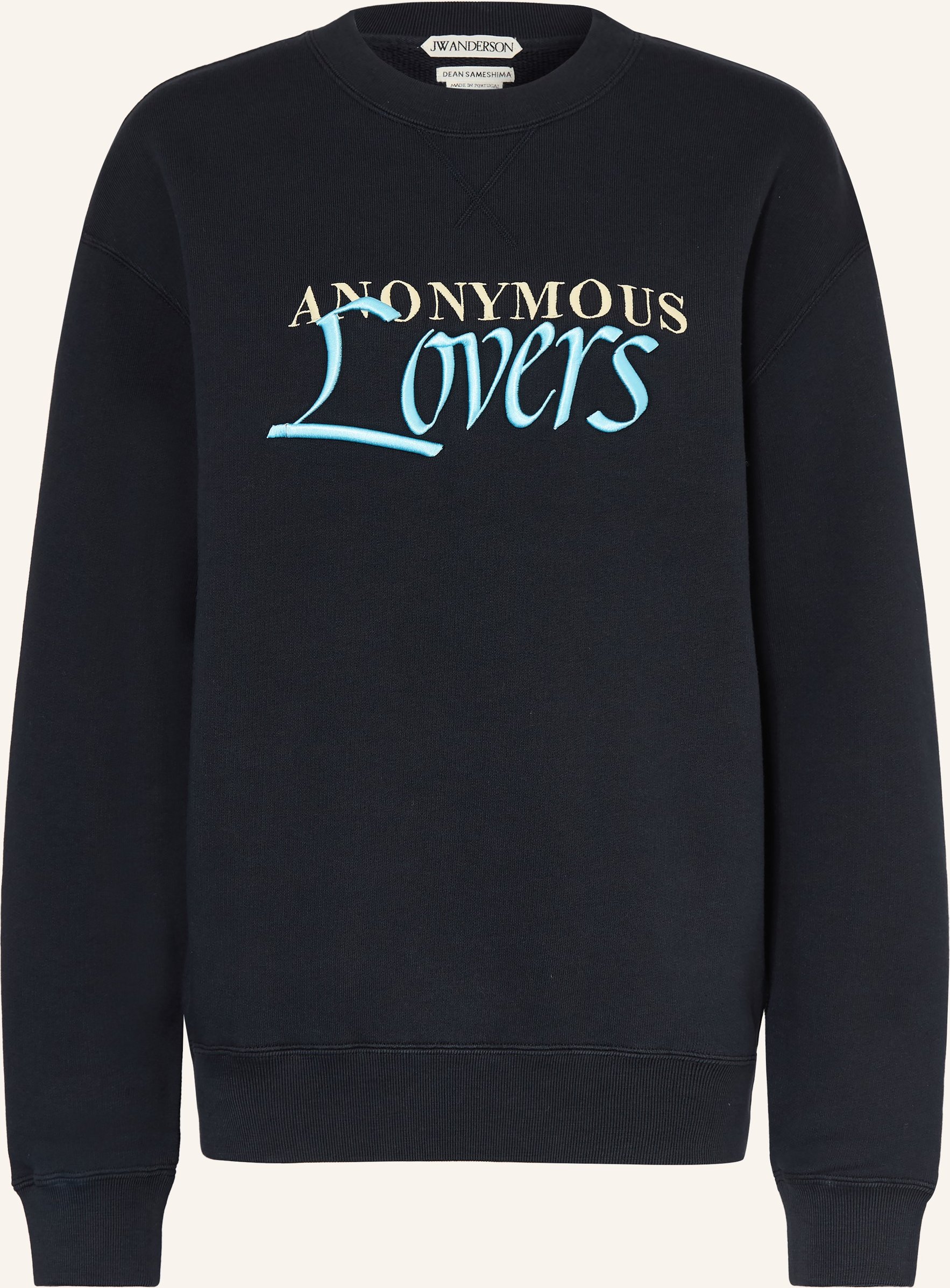 Jw Anderson Oversized-Sweatshirt Anonymous Lovers schwarz