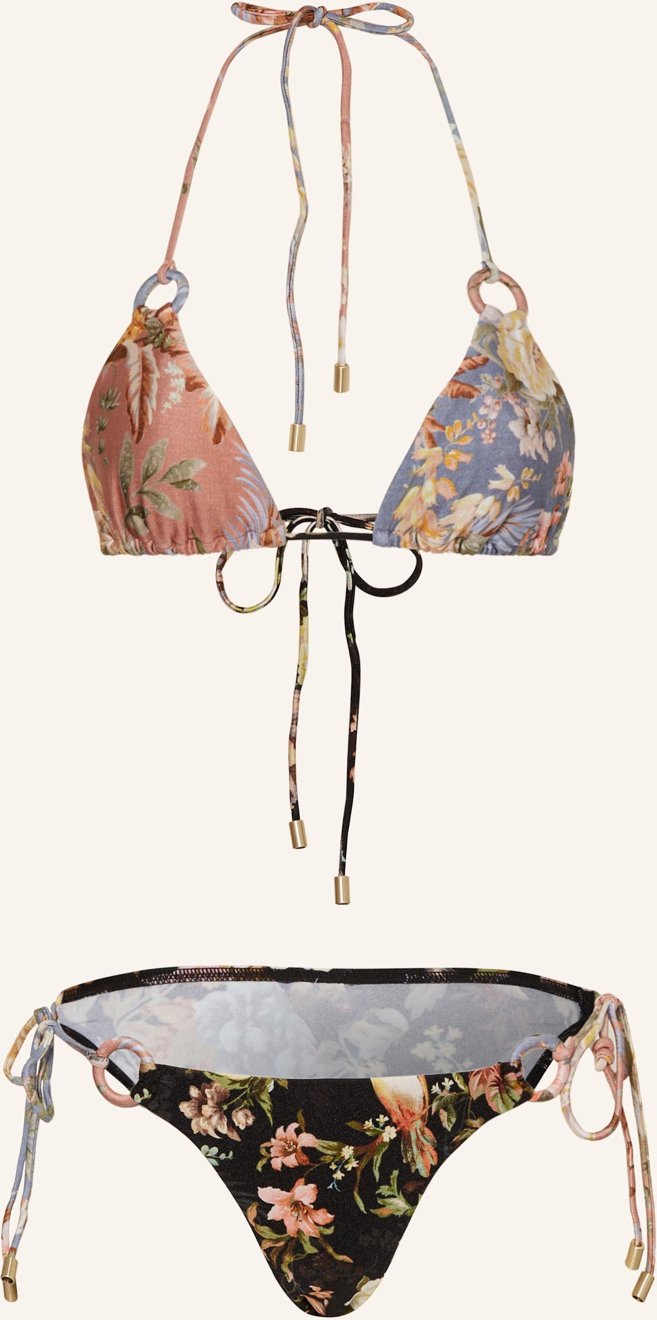 Zimmermann Triangel-Bikini Tallow pink