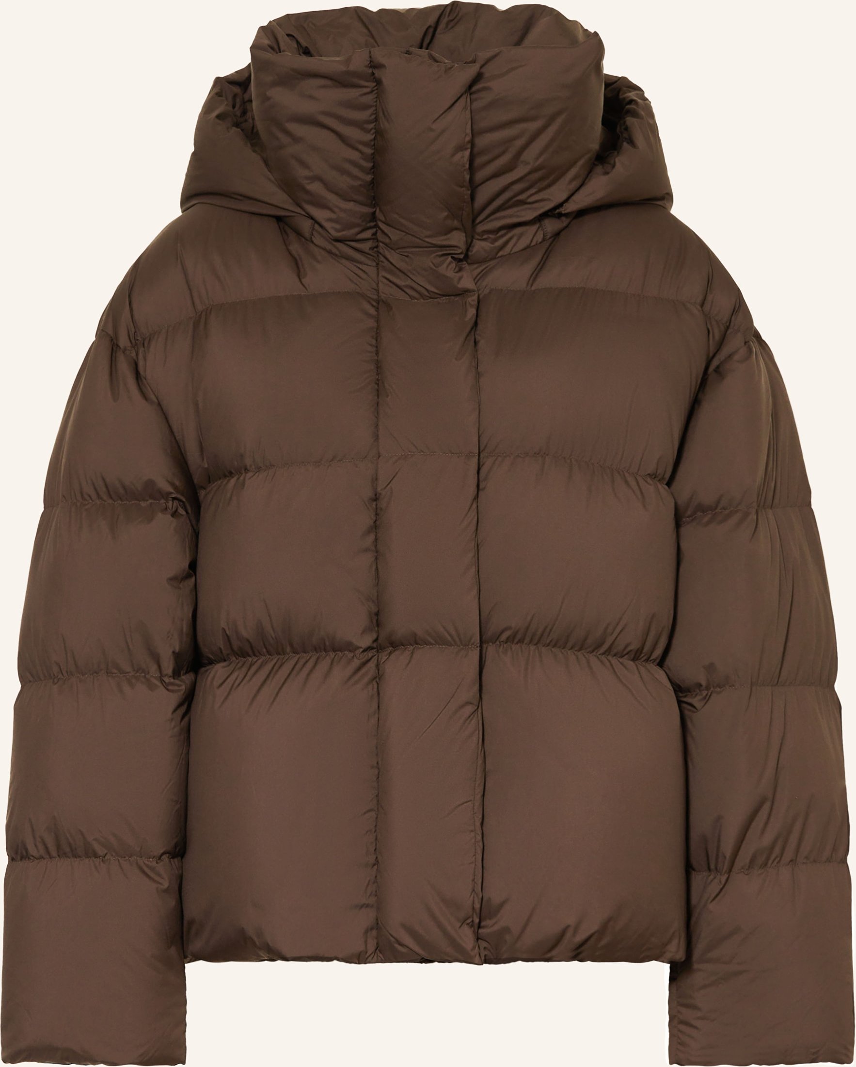 Jnby Daunenjacke Mit Abnehmbarer Kapuze braun