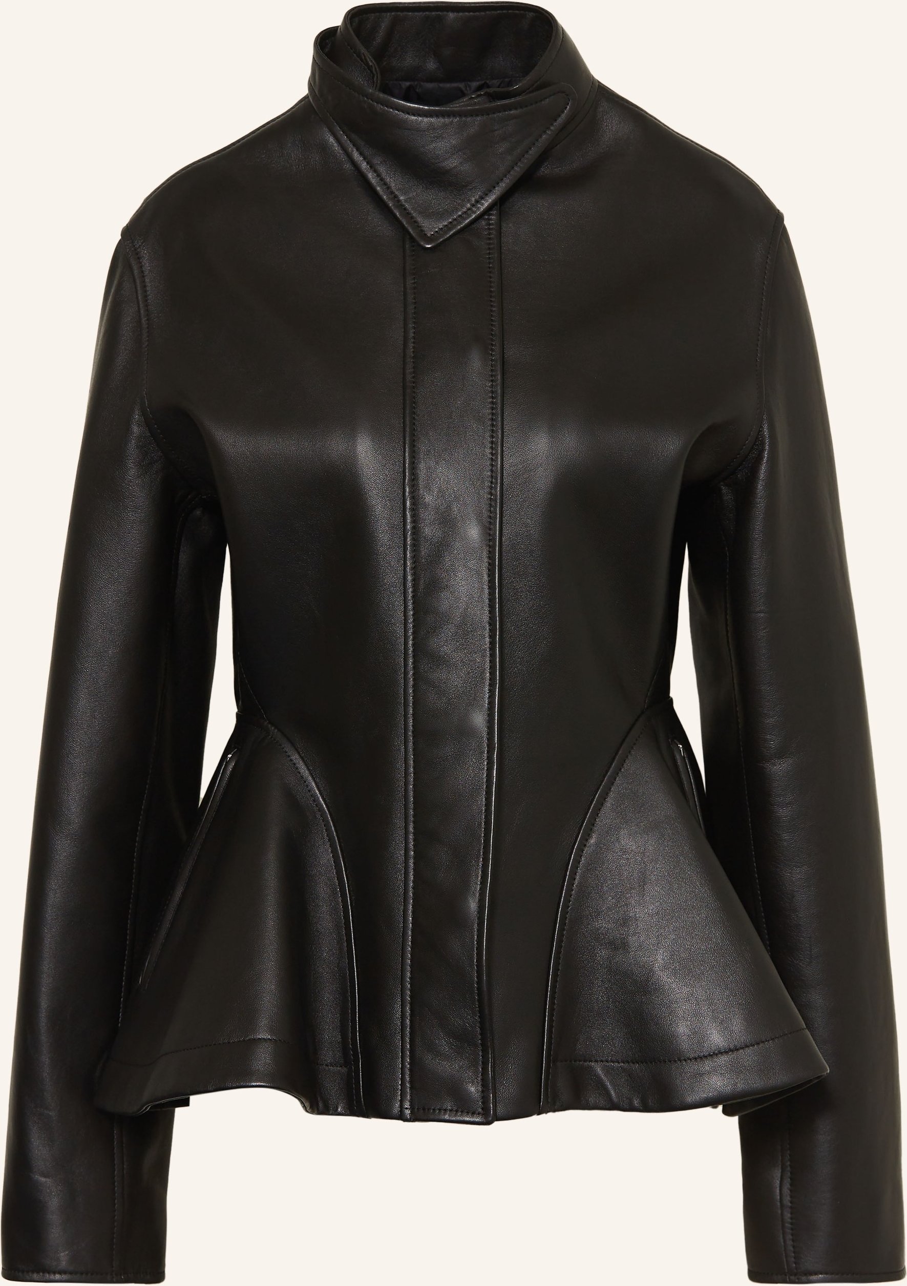Alaïa Lederjacke schwarz
