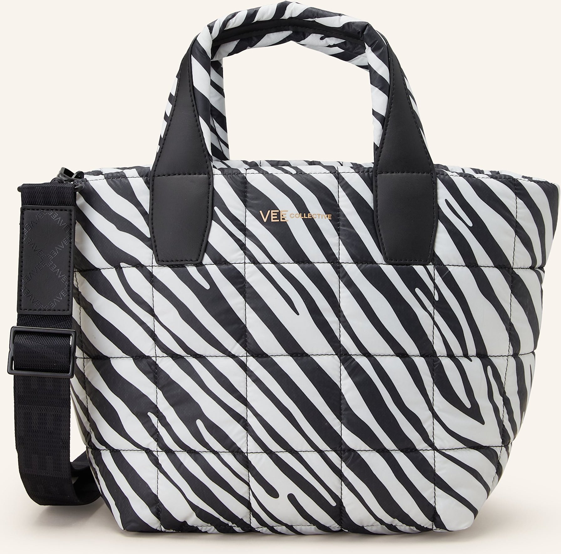 Thumbnail - Vee Collective Shopper Porter Tote Small Mit Pouch schwarz