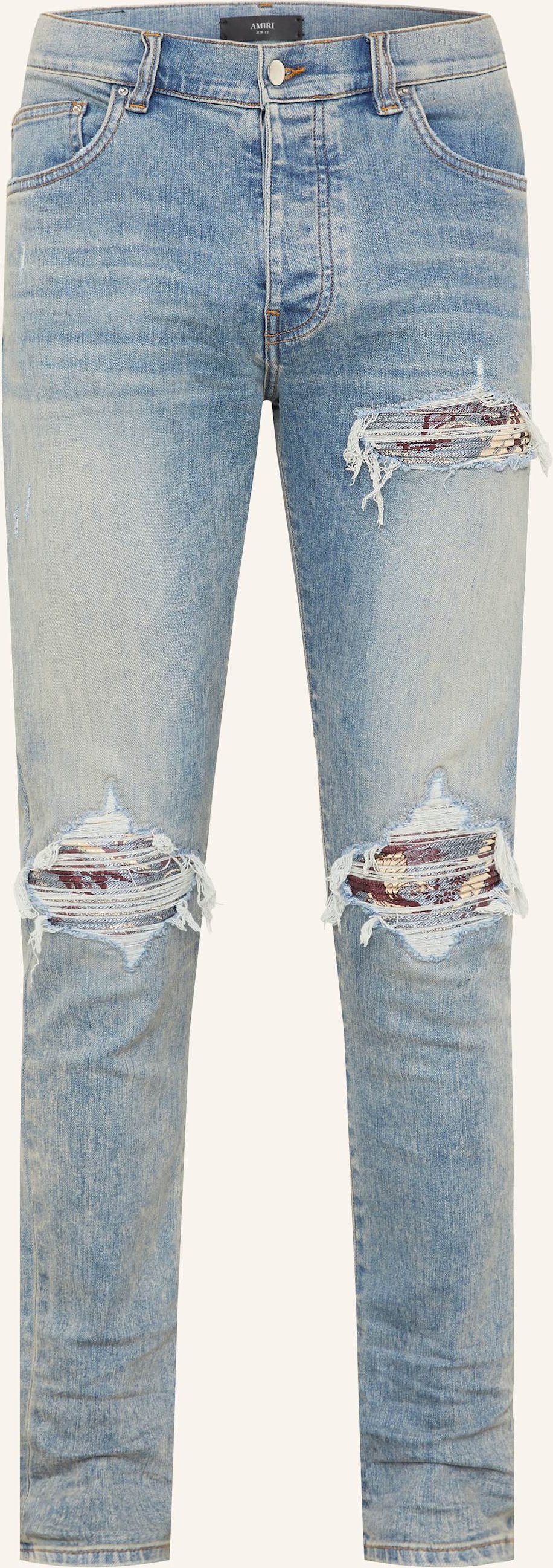 Thumbnail - Amiri Destroyed Jeans Crane Skinny Fit blau