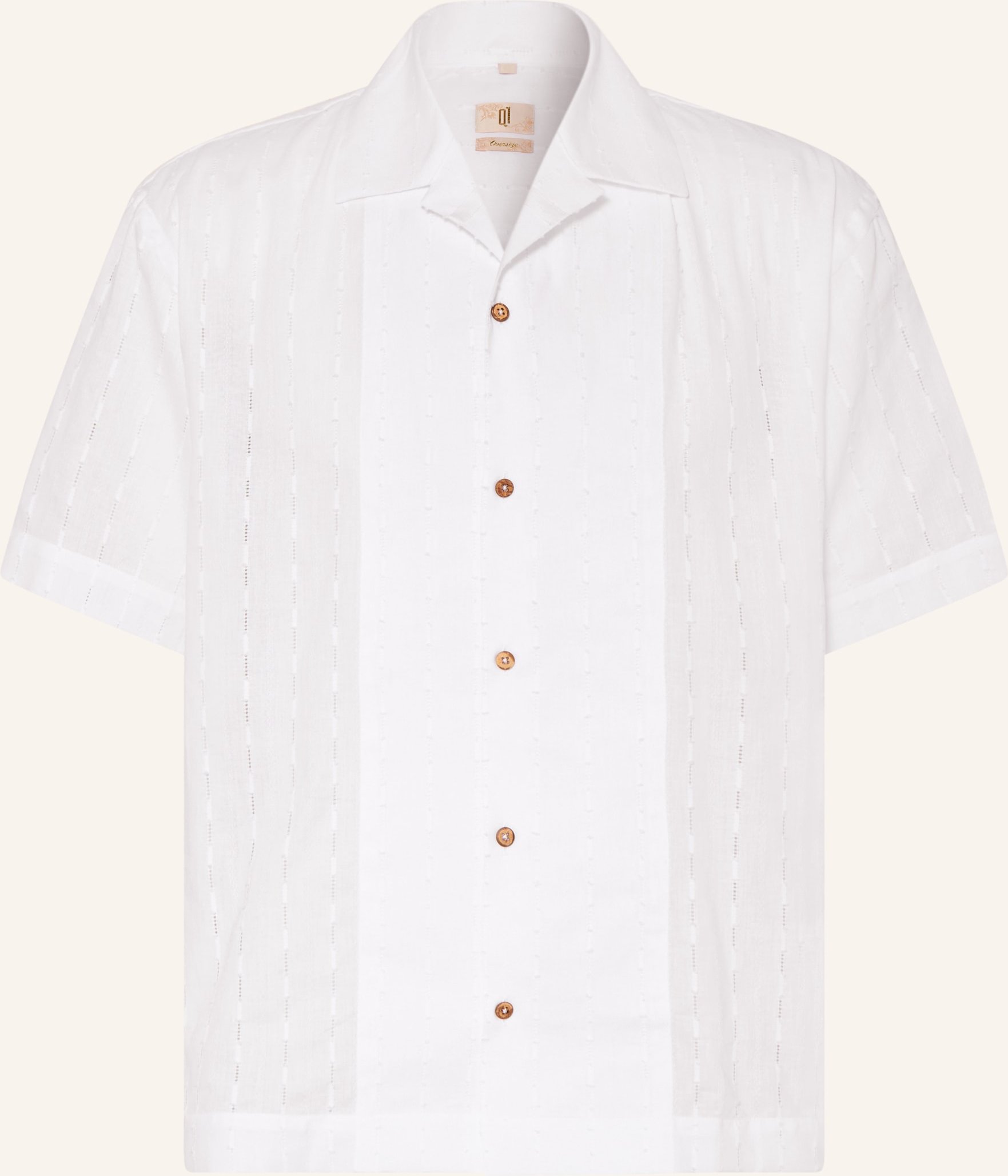 q1 Manufaktur Resorthemd Loose Fit weiss