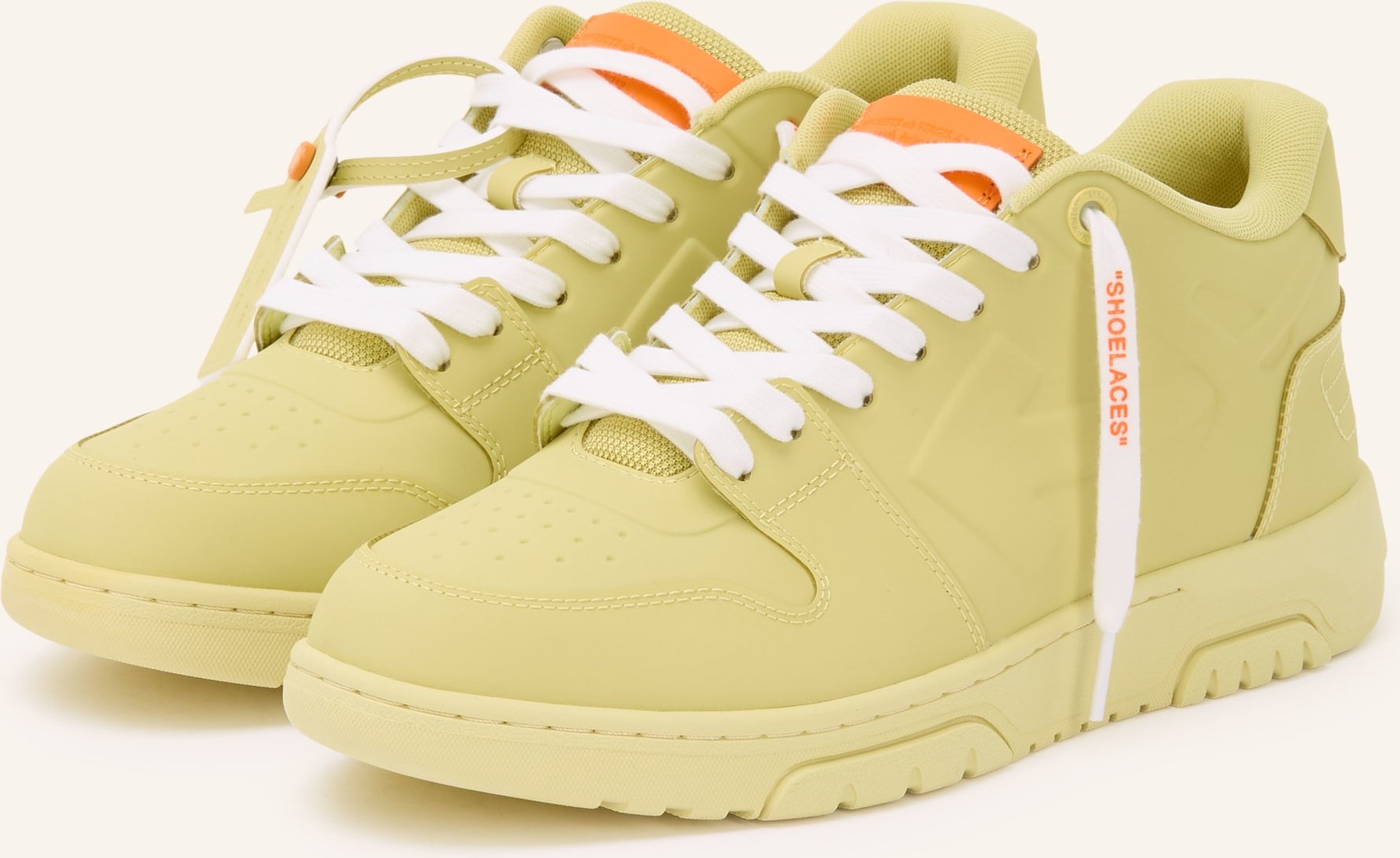 Off-White Hightop-Sneaker Out Of Office orange