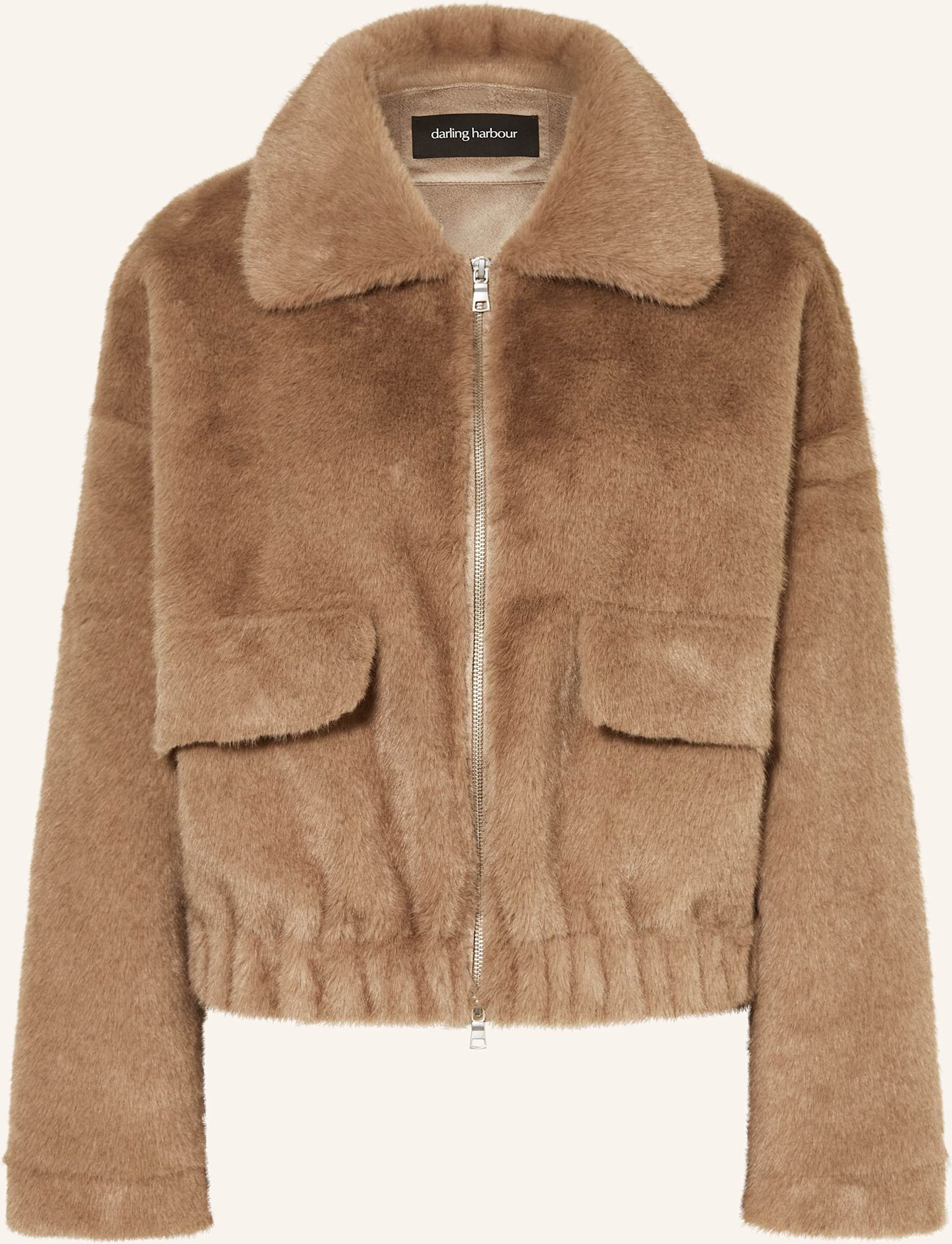 Thumbnail - Darling Harbour Kunstfell-Jacke braun
