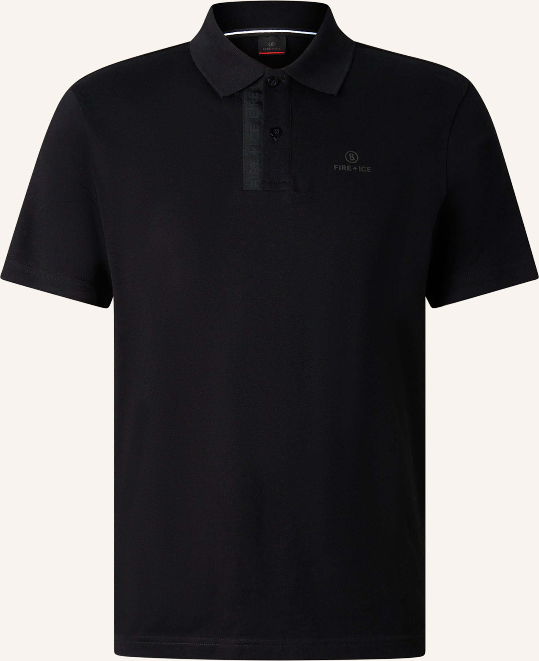 Fire+Ice Polo-Shirt schwarz