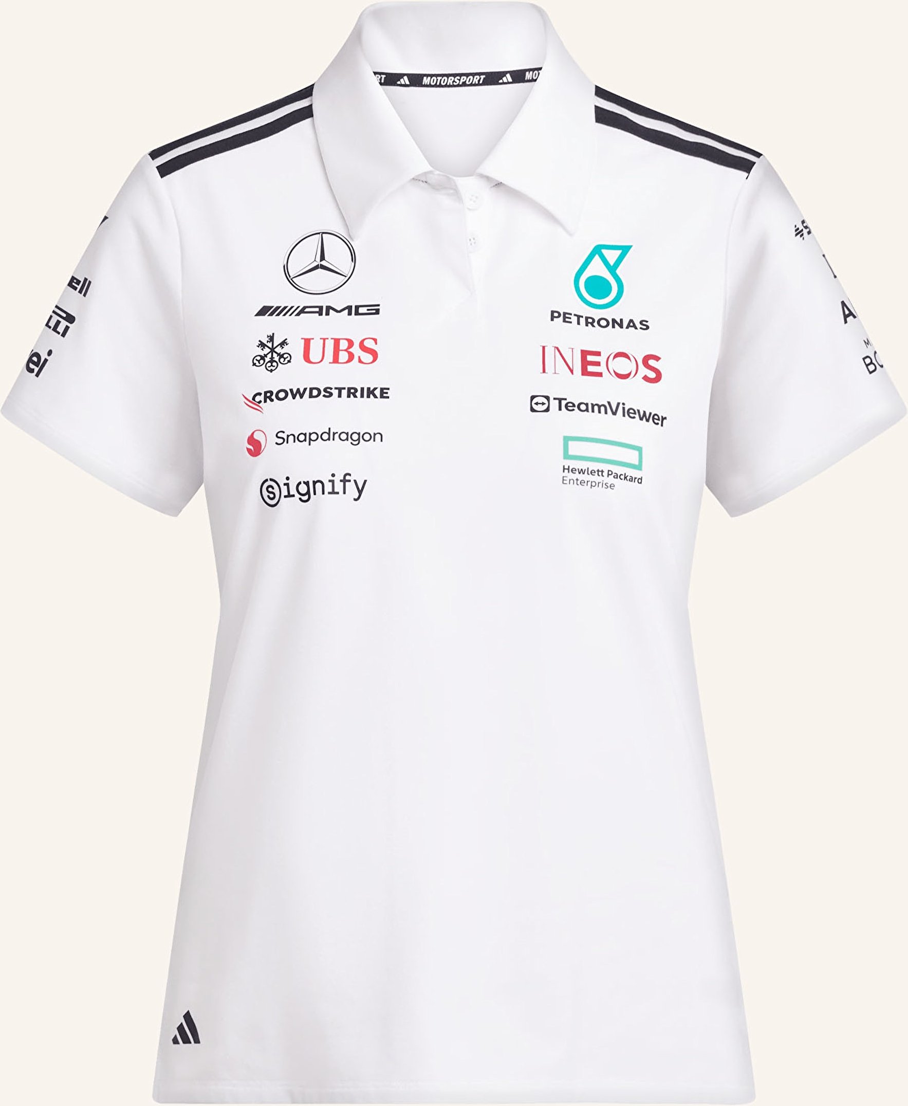 Adidas Poloshirt Mercedes - Amg Petronas Formula One Team weiss
