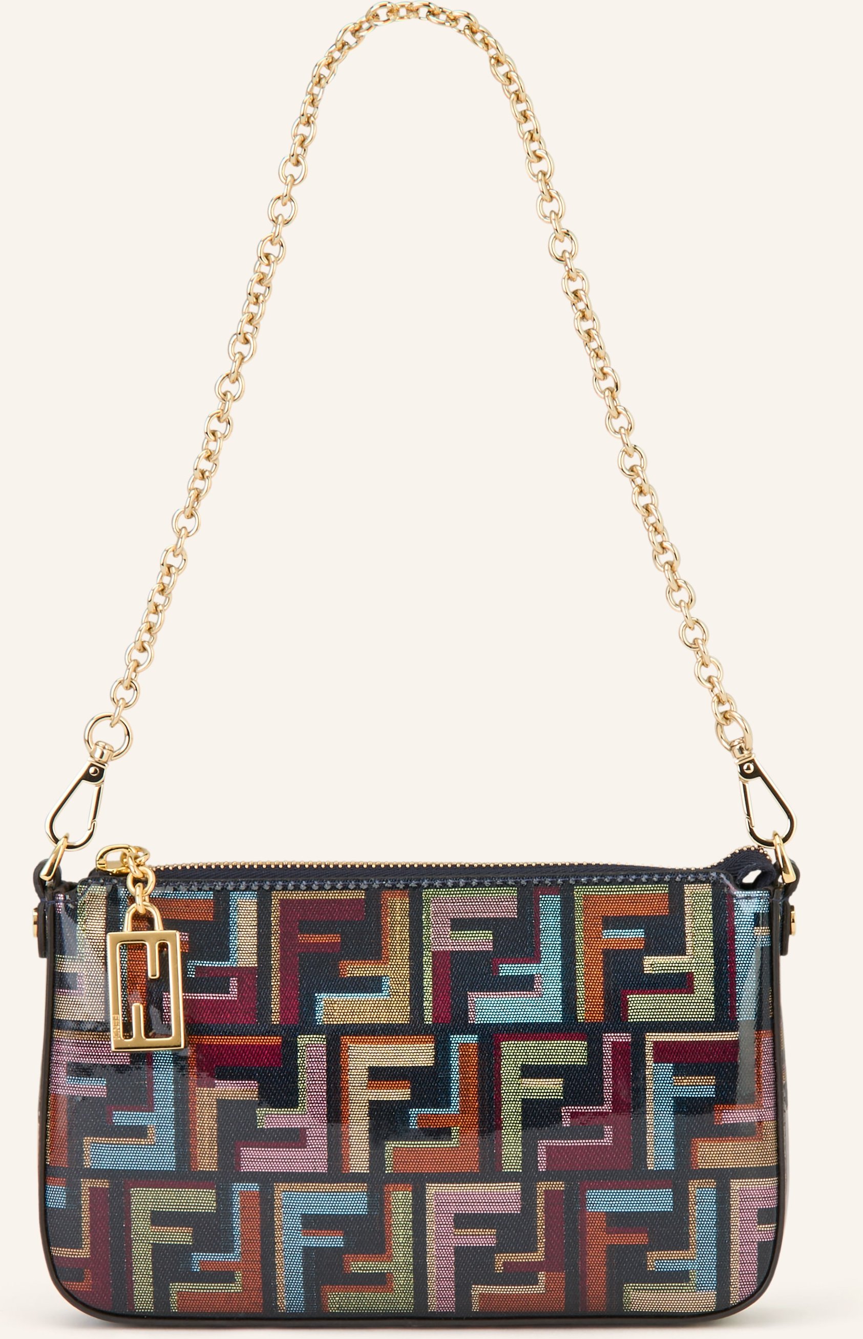 Fendi Schultertasche blau