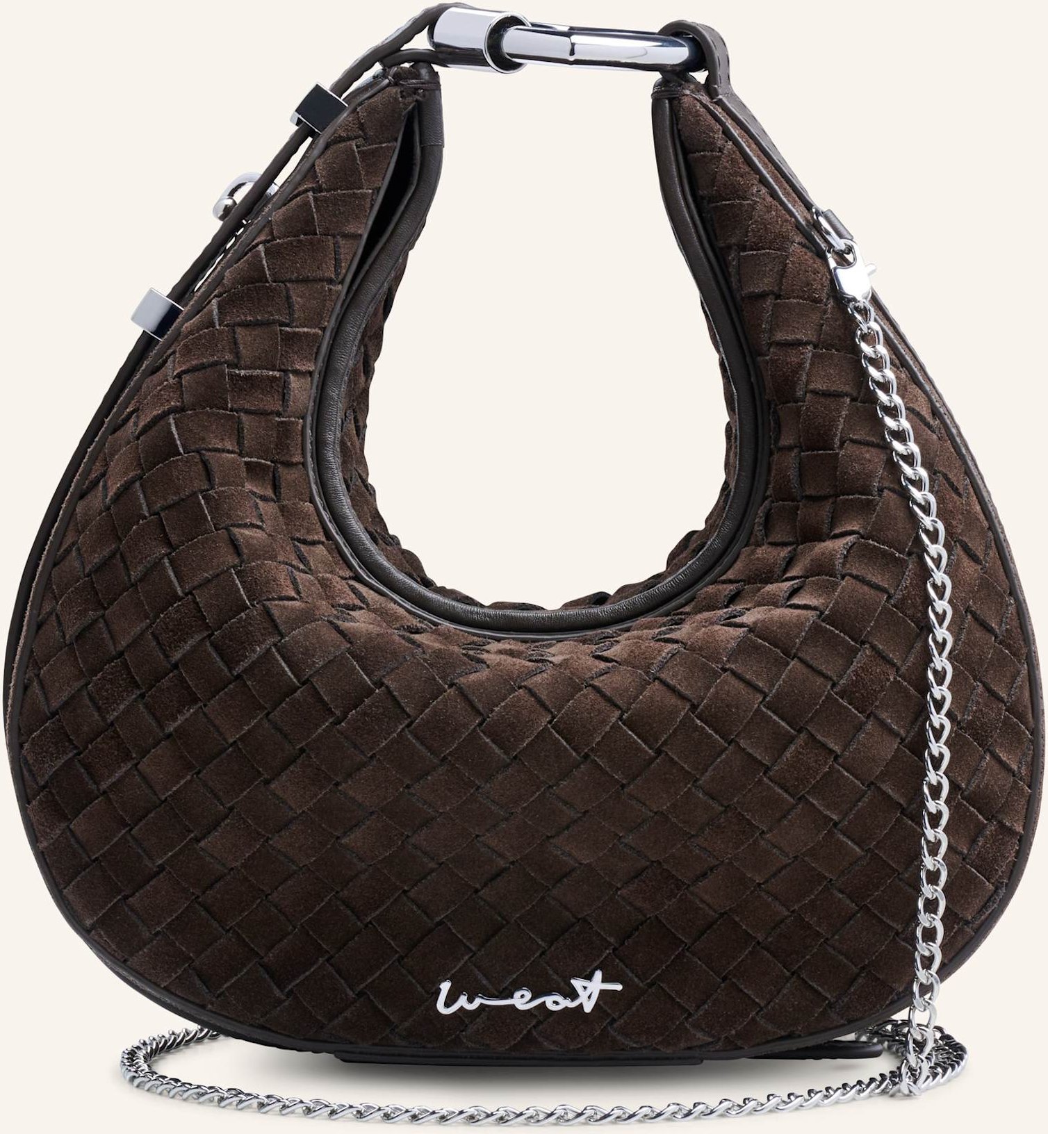 Weat Handtasche Halfmoon braun