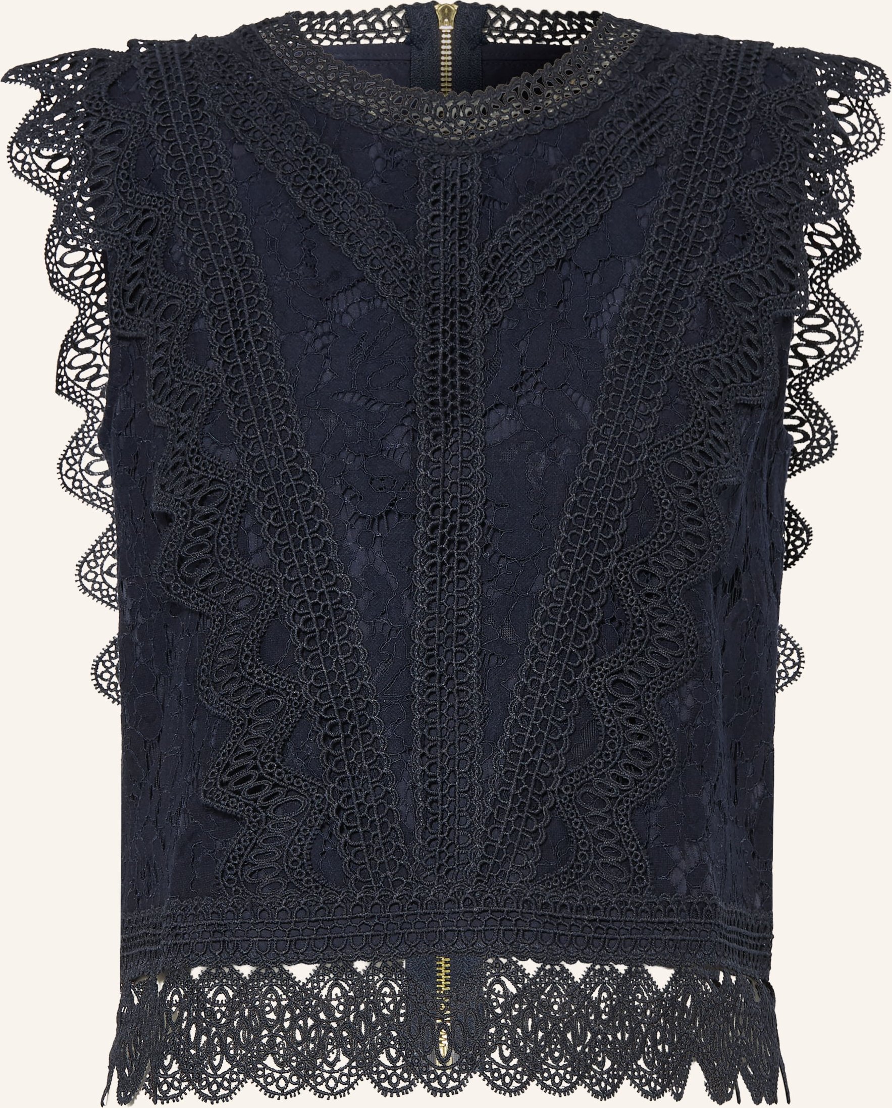 Apart Spitzentop blau