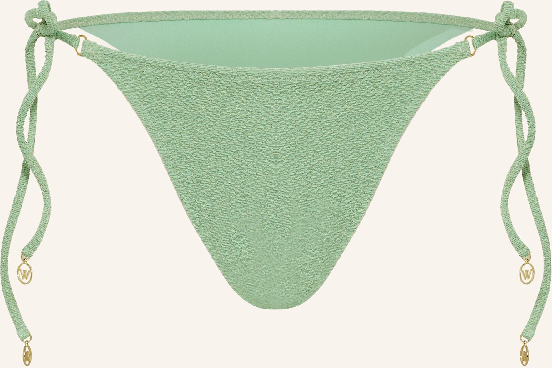 Thumbnail - Watercult Triangel-Bikini-Hose Swim Sparkle Mit Glitzergarn gruen