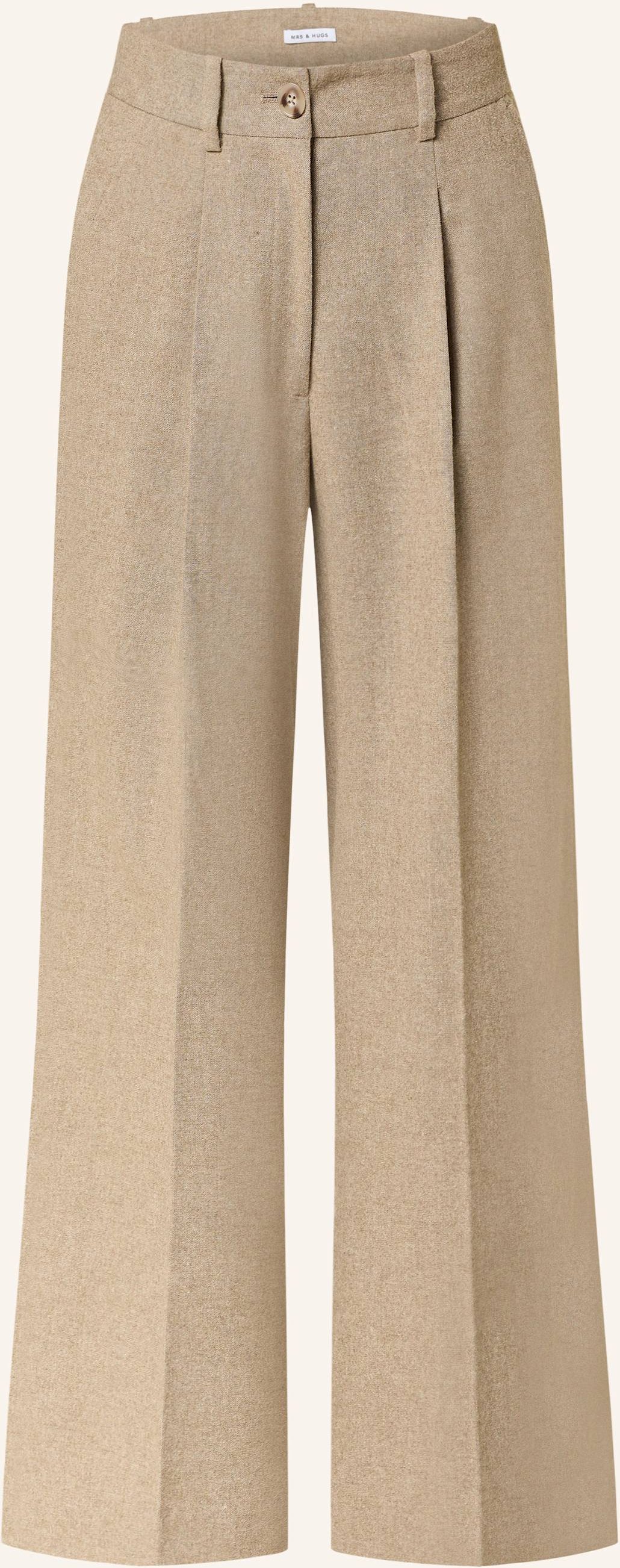 Mrs & Hugs Marlenehose beige