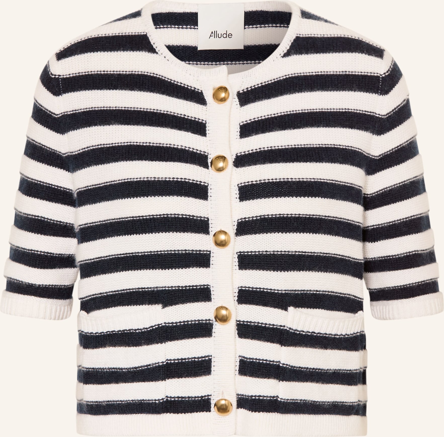 Thumbnail - Allude Strickjacke Mit Cashmere weiss