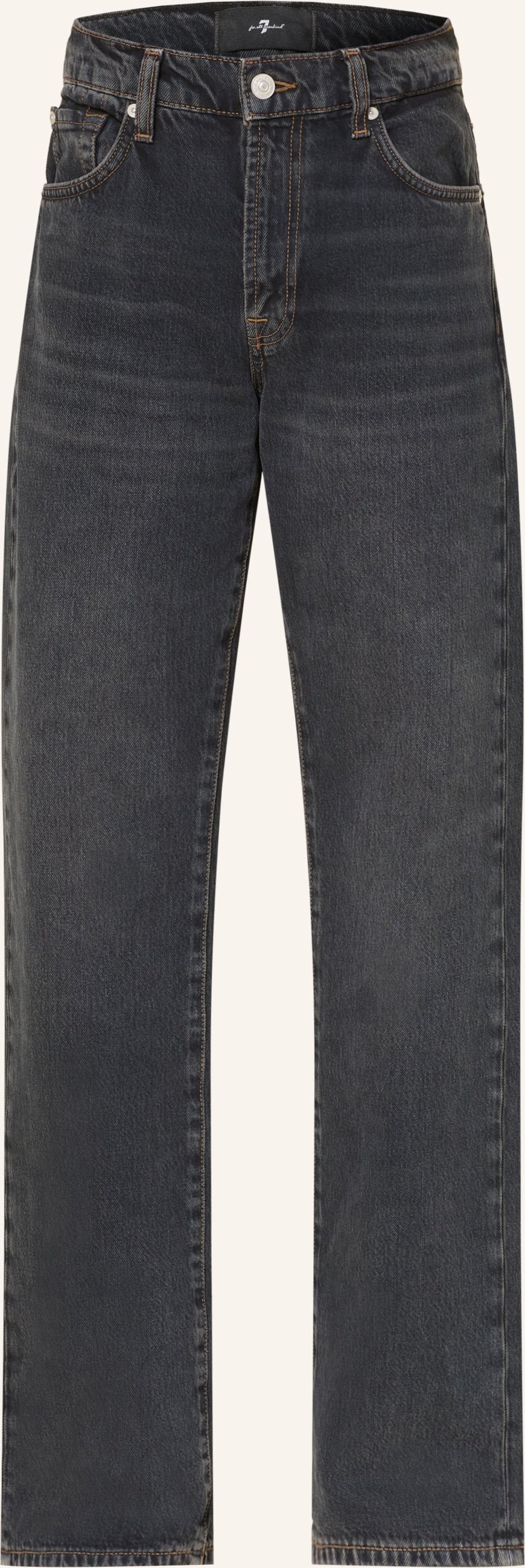 7 For All Mankind Straight Jeans Tess Trouser schwarz