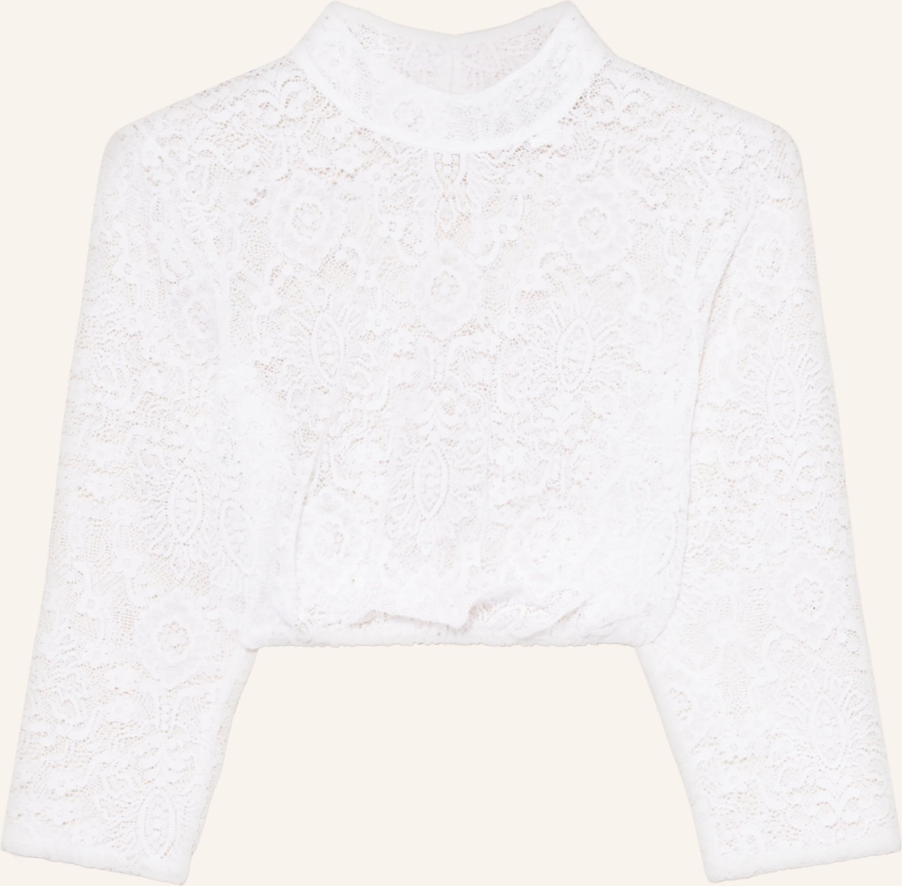 Hammerschmid Dirndlbluse Babsi Aus Spitze Mit 3/4-Arm weiss