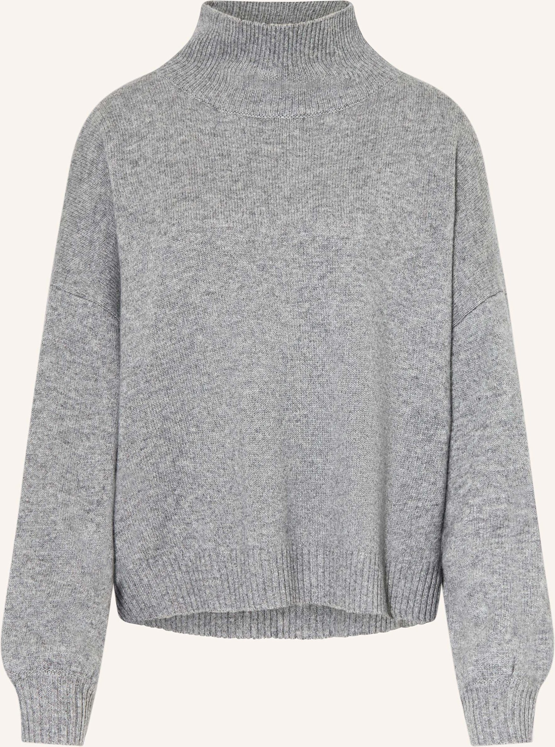 Thumbnail - Ladneri Rollkragenpulloer Cocoon Mit Cashmere grau
