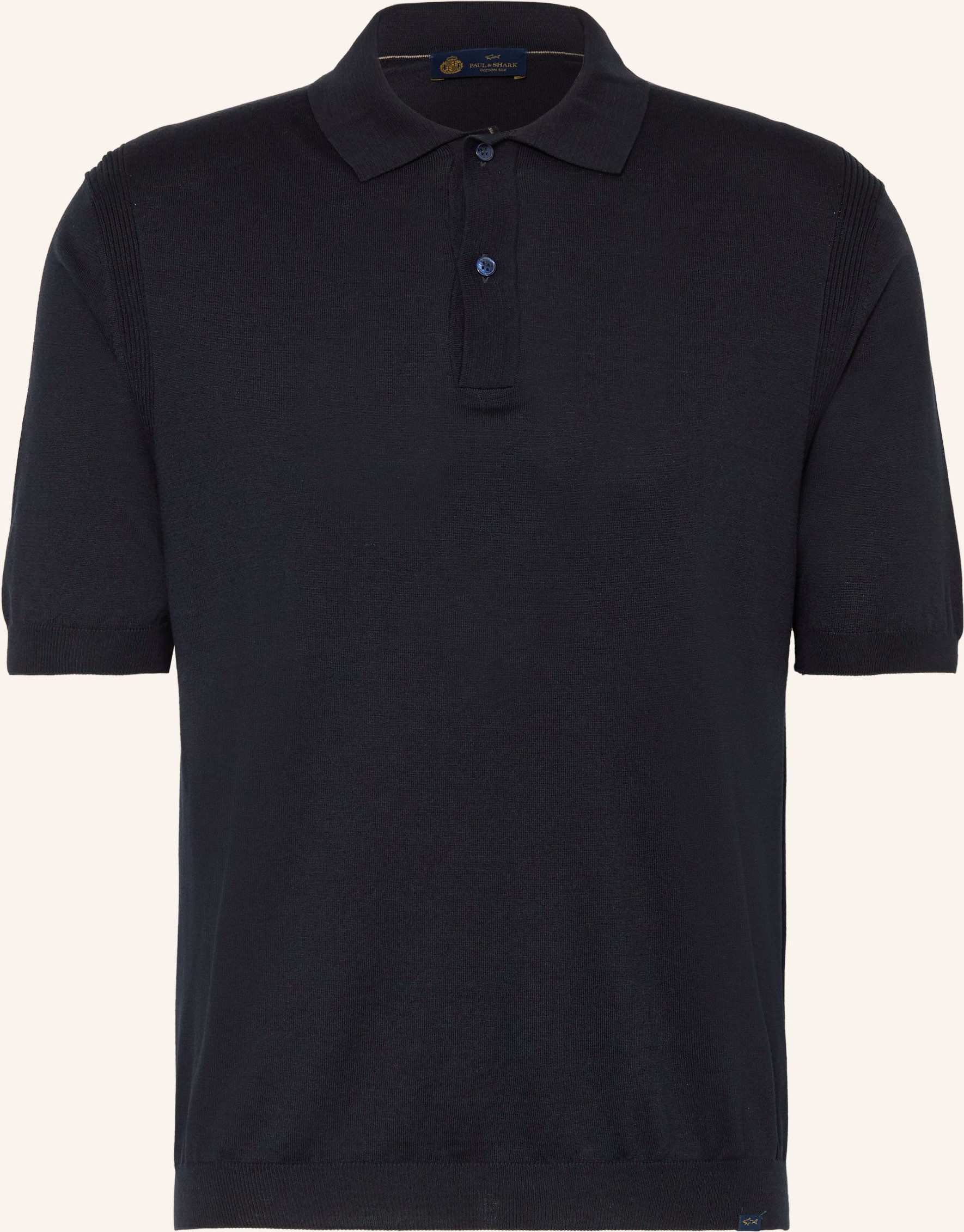 Paul & Shark Strick-Poloshirt Mit Seide blau