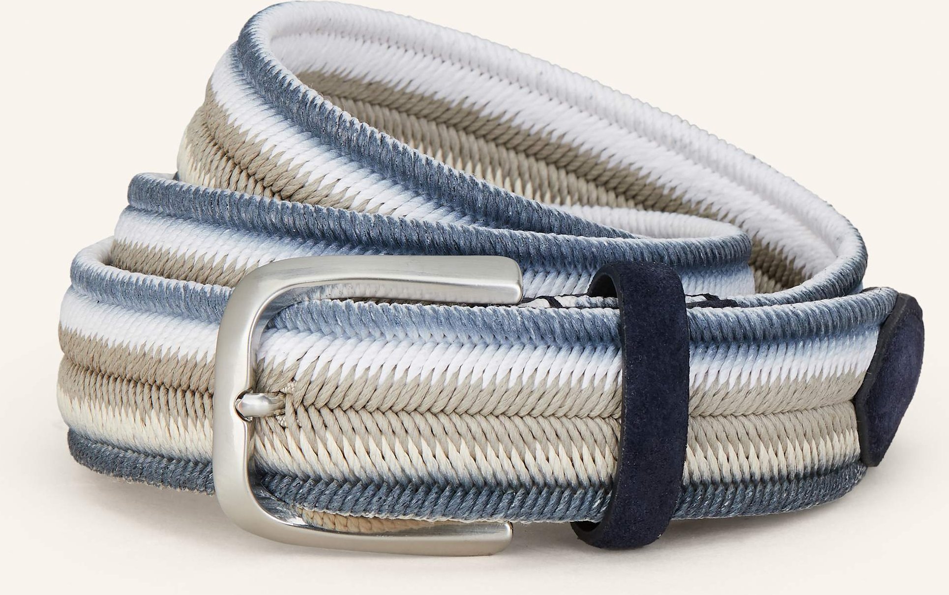 Veneta Cinture Flechtgürtel blau