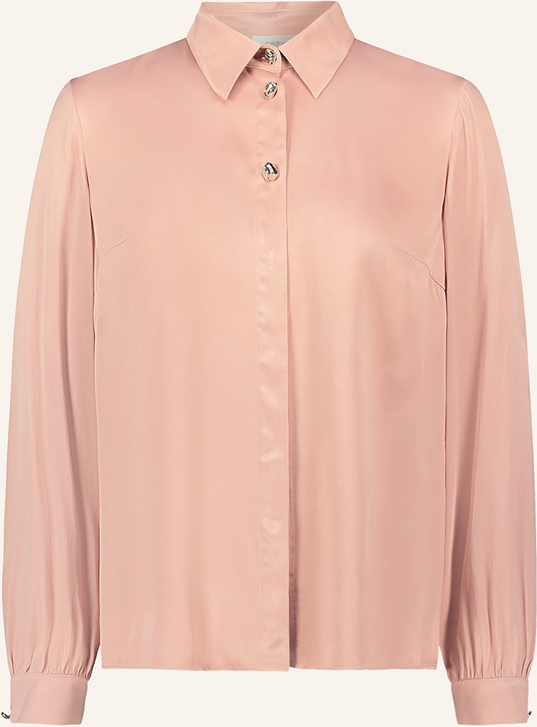 Cartoon Hemdbluse Aus Satin orange