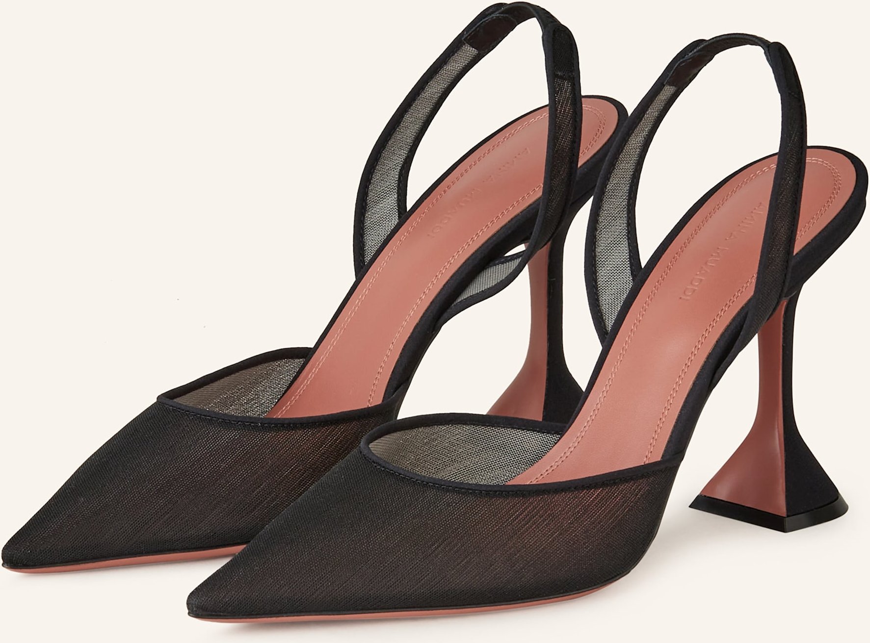 Amina Muaddi Slingpumps Holli schwarz