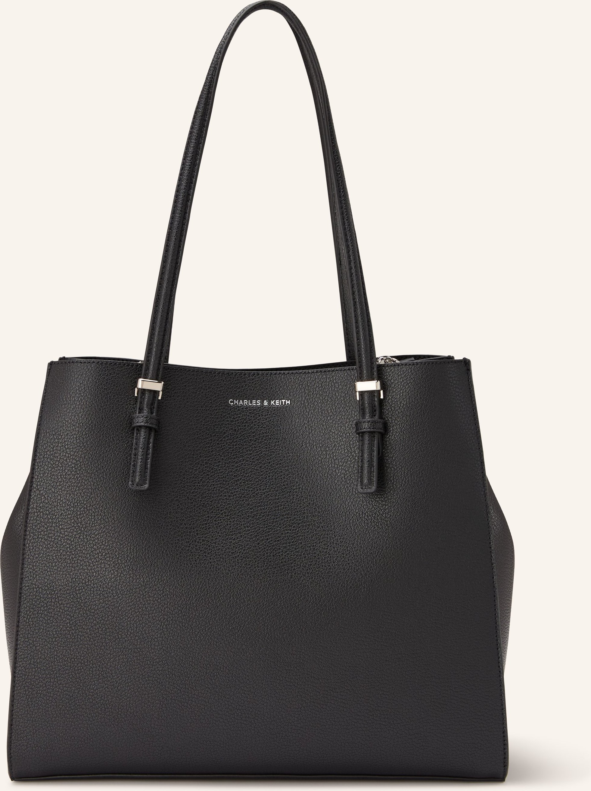 Charles & Keith Shopper Sansa schwarz