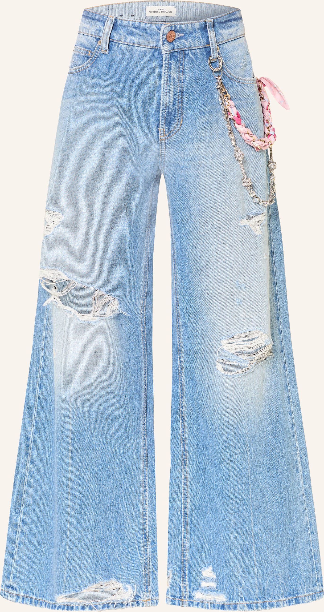 Cambio Wide Leg Jeans Palazzo blau