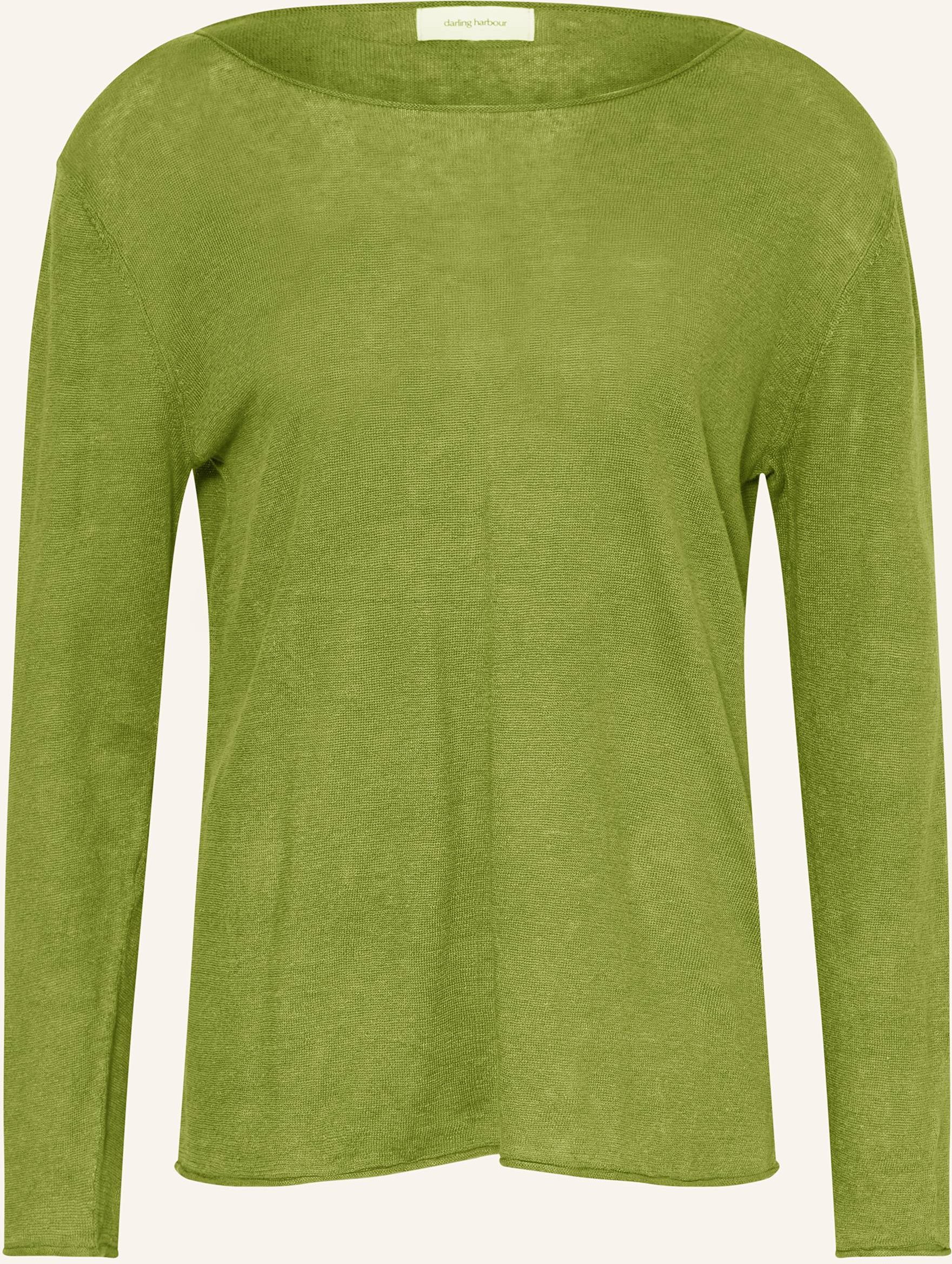 Darling Harbour Leinenpullover gruen