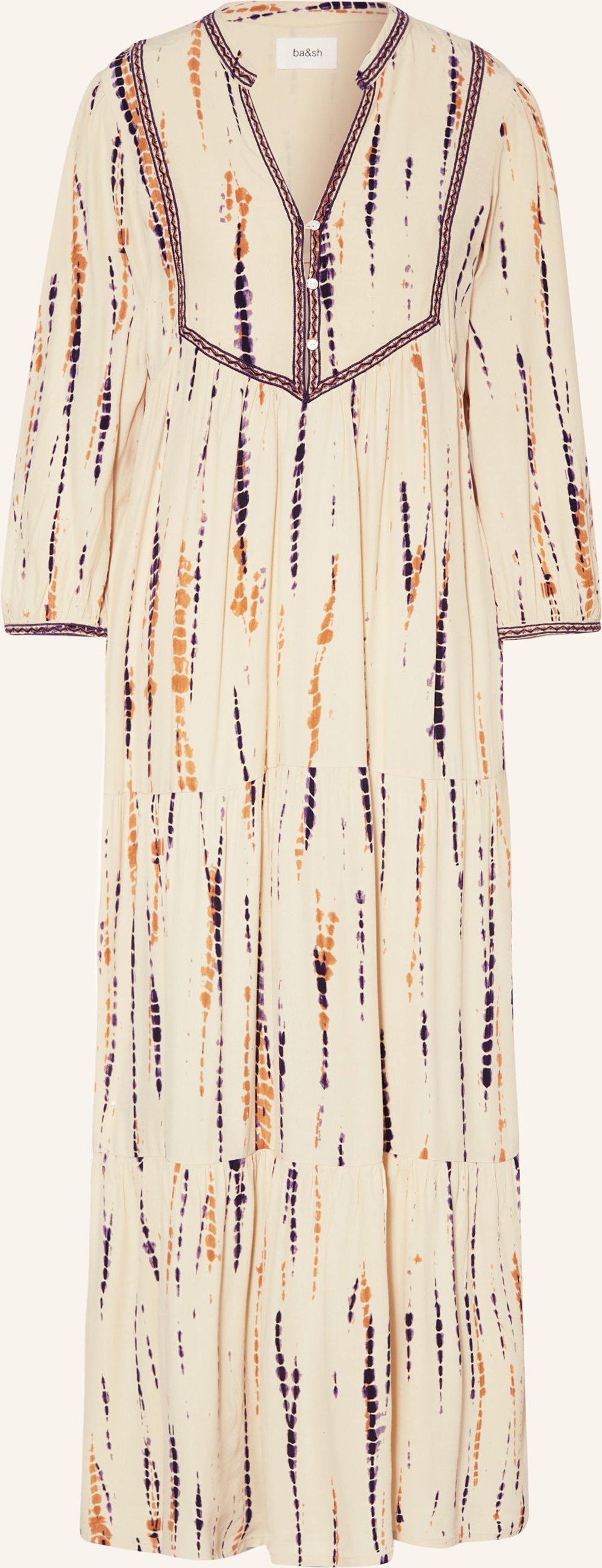 Ba&Sh Kleid Isolde Mit 3/4-Arm beige