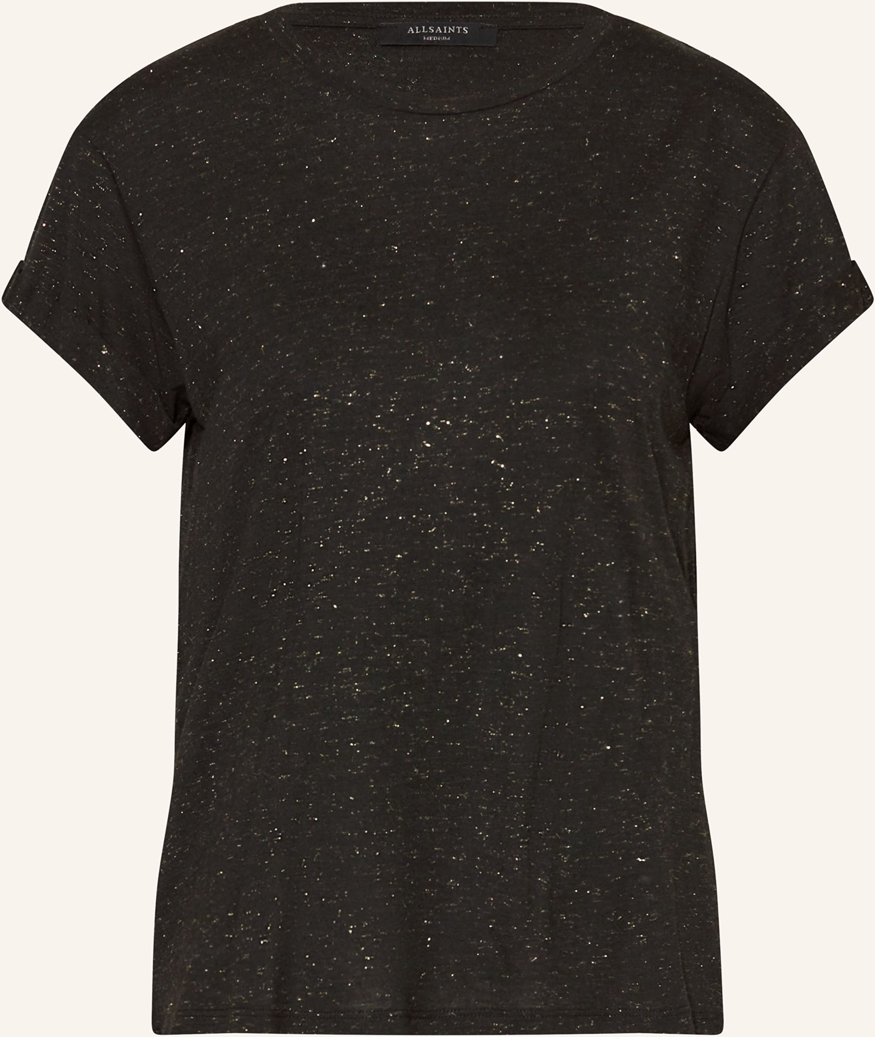 Allsaints T-Shirt Anna Mit Glitzergarn schwarz