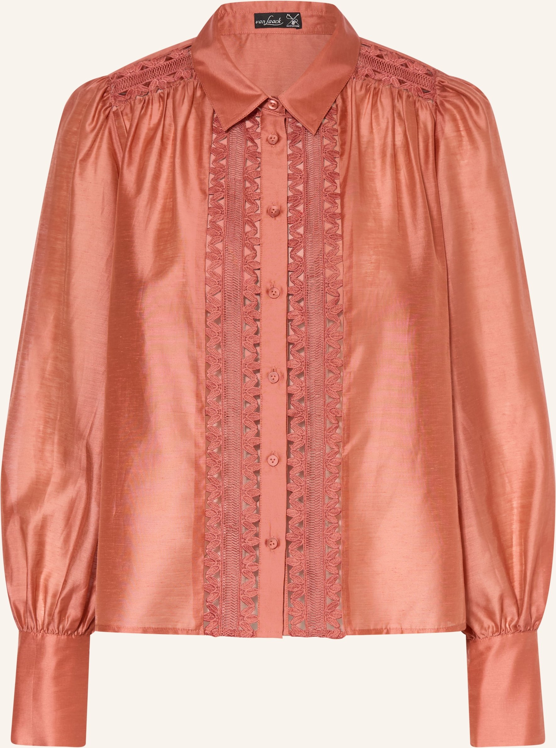 Van Laack Hemdbluse Vl-Alwia-Pb Mit Spitze rot