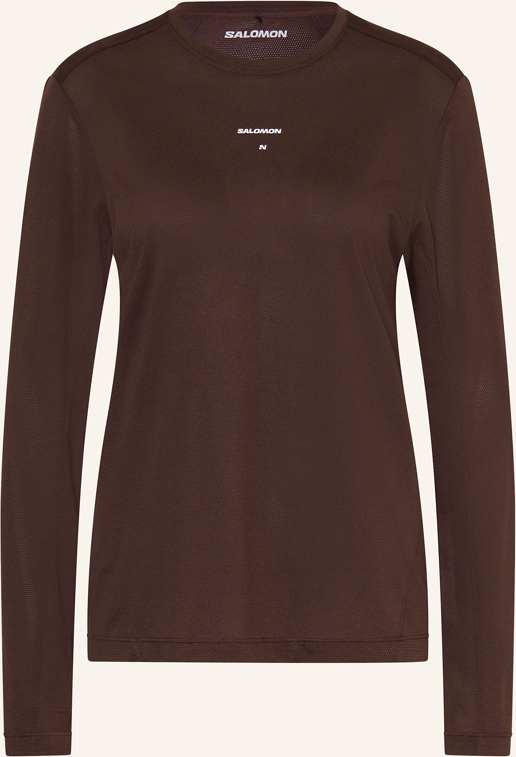 Salomon Laufshirt Shakeout Core braun