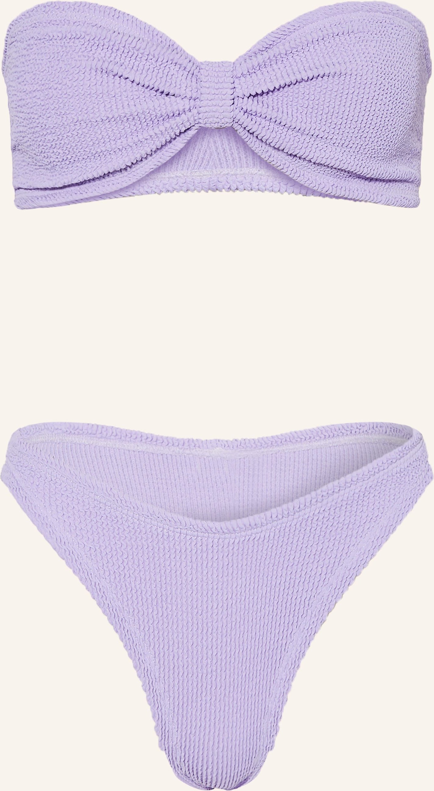 Hunza G Bandeau-Bikini Jean lila