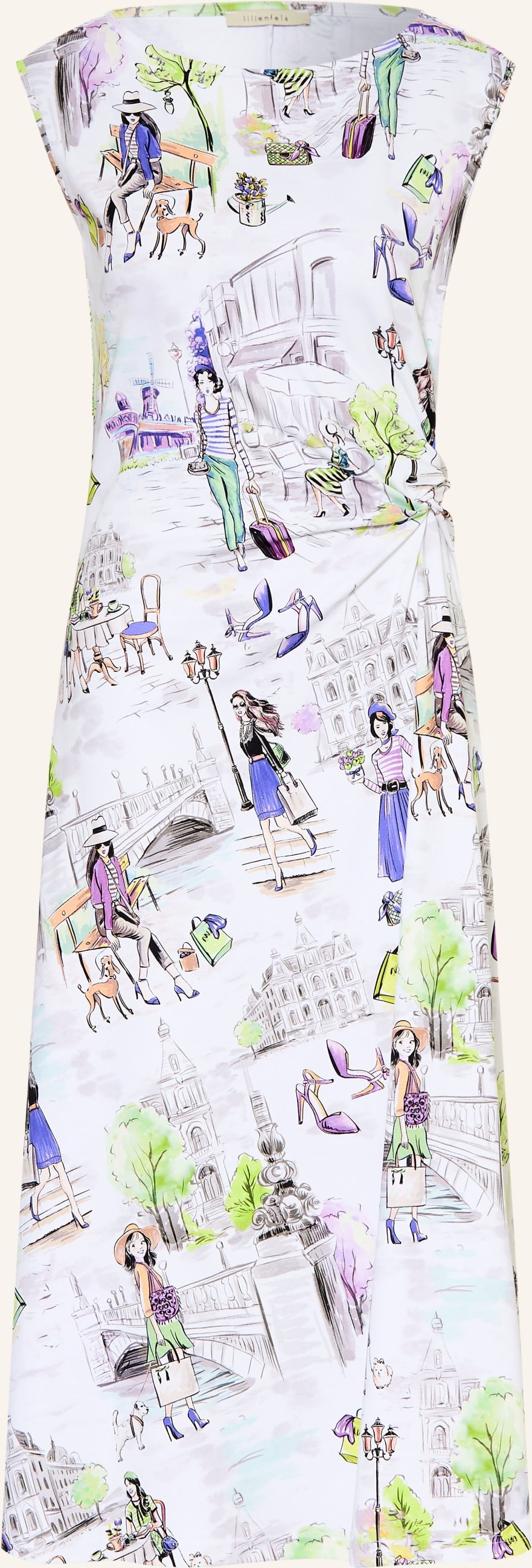 Lilienfels Jerseykleid weiss