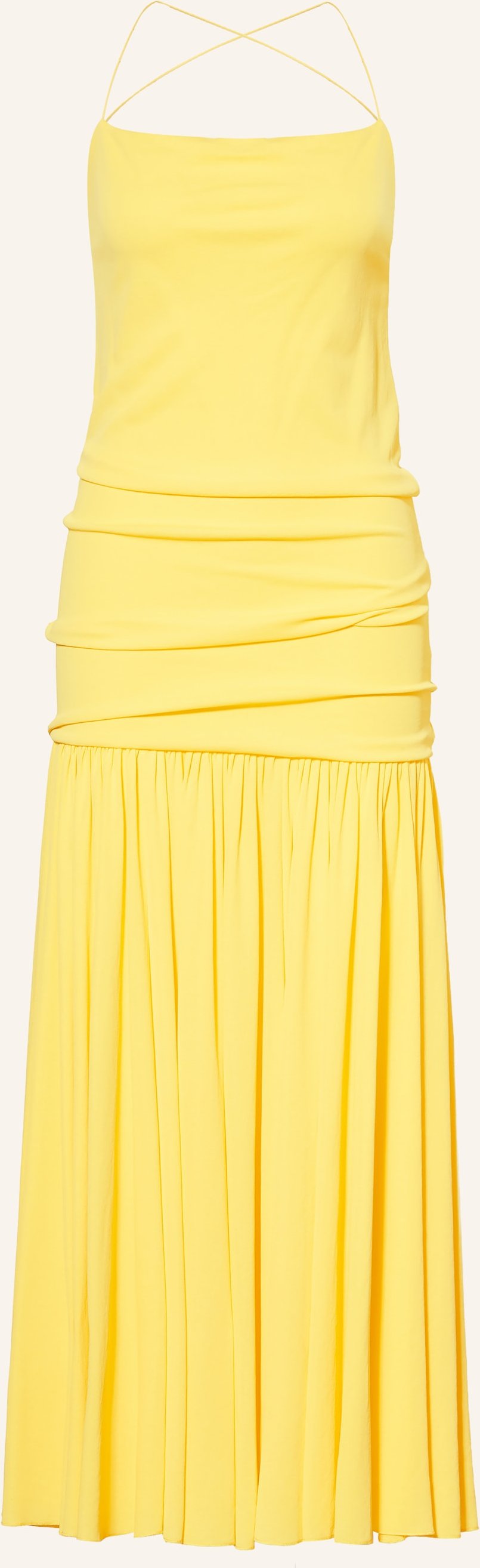 Jacquemus Abendkleid La Robe Abiha Aus Jersey gelb