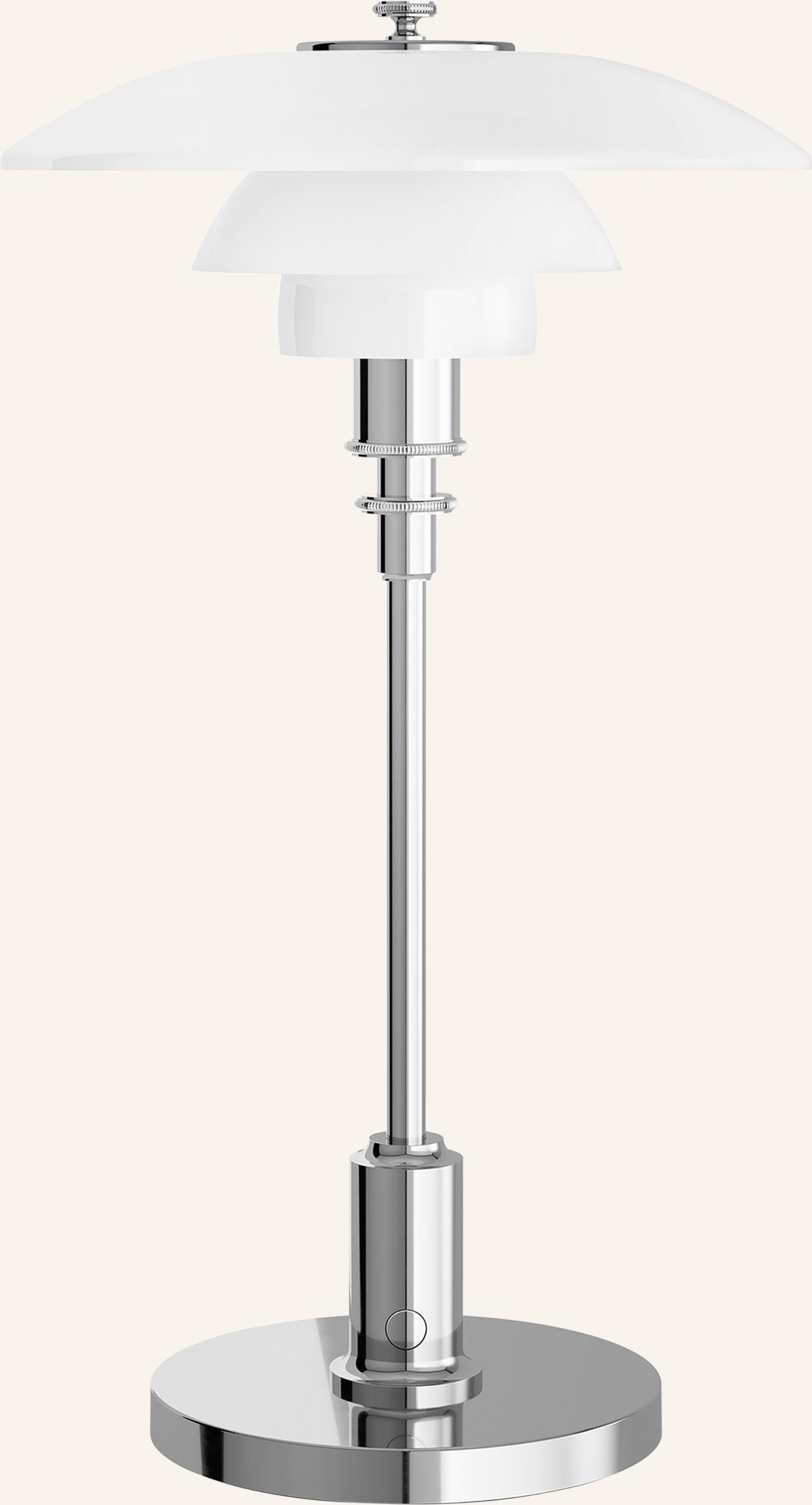 Louis Poulsen Tischleuchte Ph 2/1 Portable silber