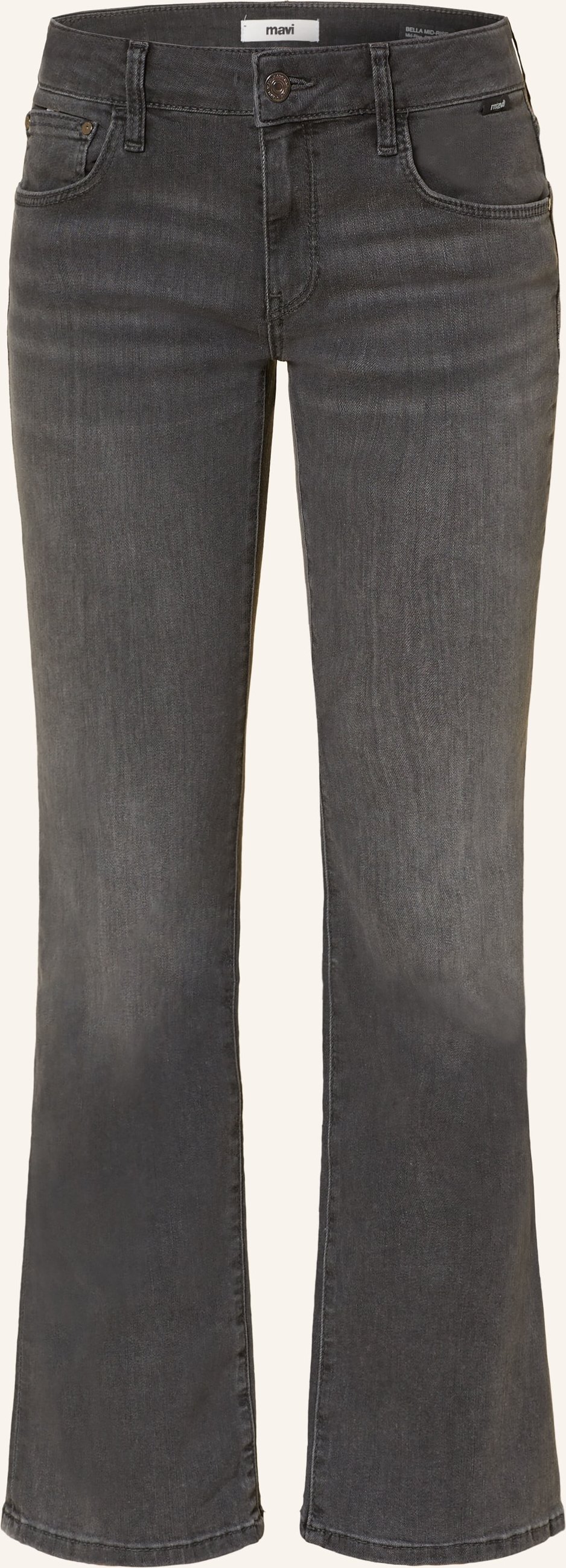 Mavi Bootcut Jeans Bella grau