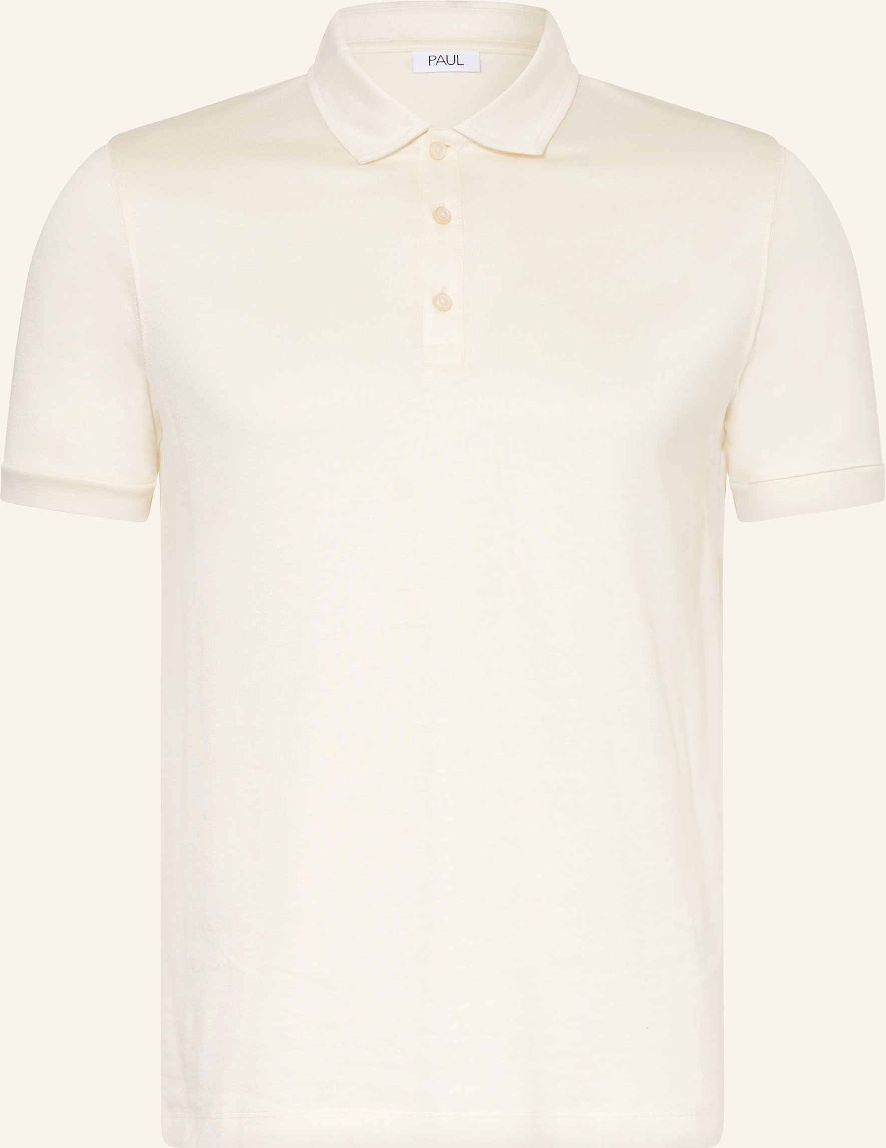 Paul Jersey-Poloshirt weiss