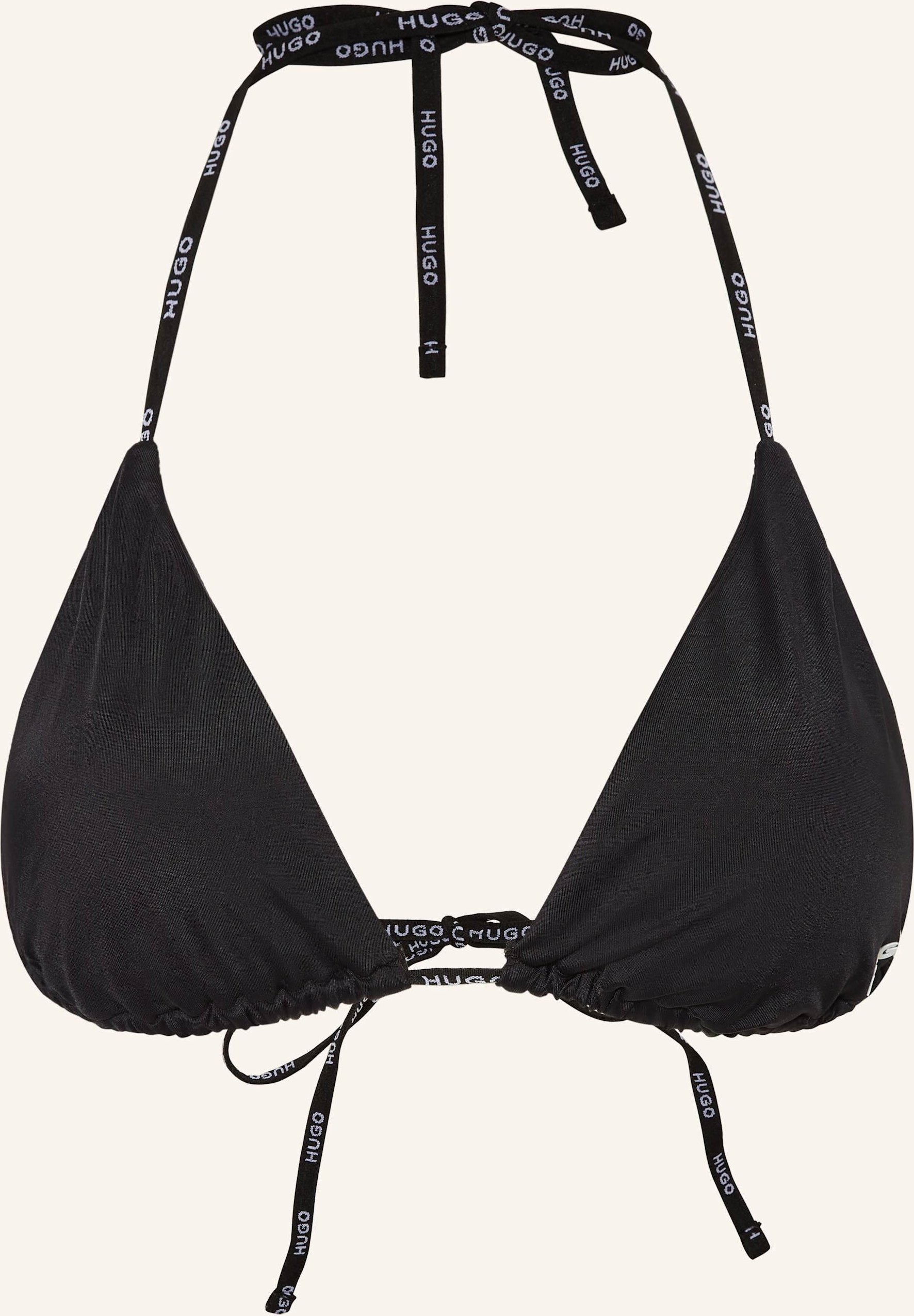 Hugo Triangel-Bikini-Top Pure schwarz