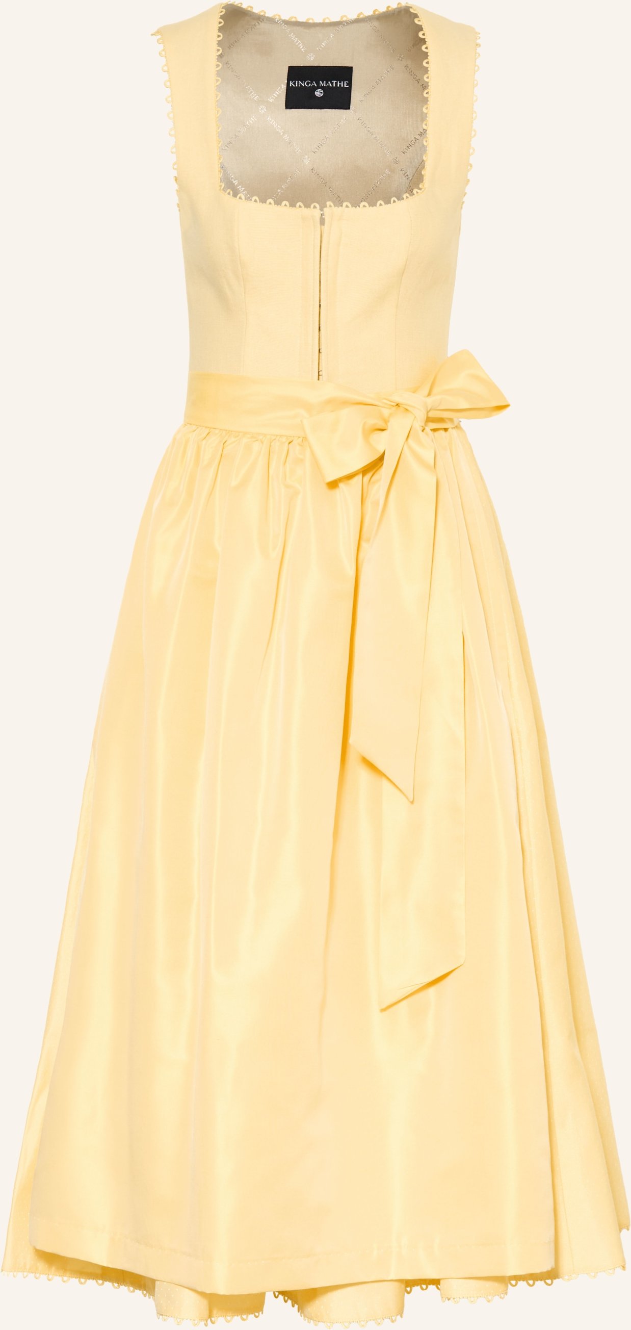 Kinga Mathe Dirndl München Mit Leinen gelb