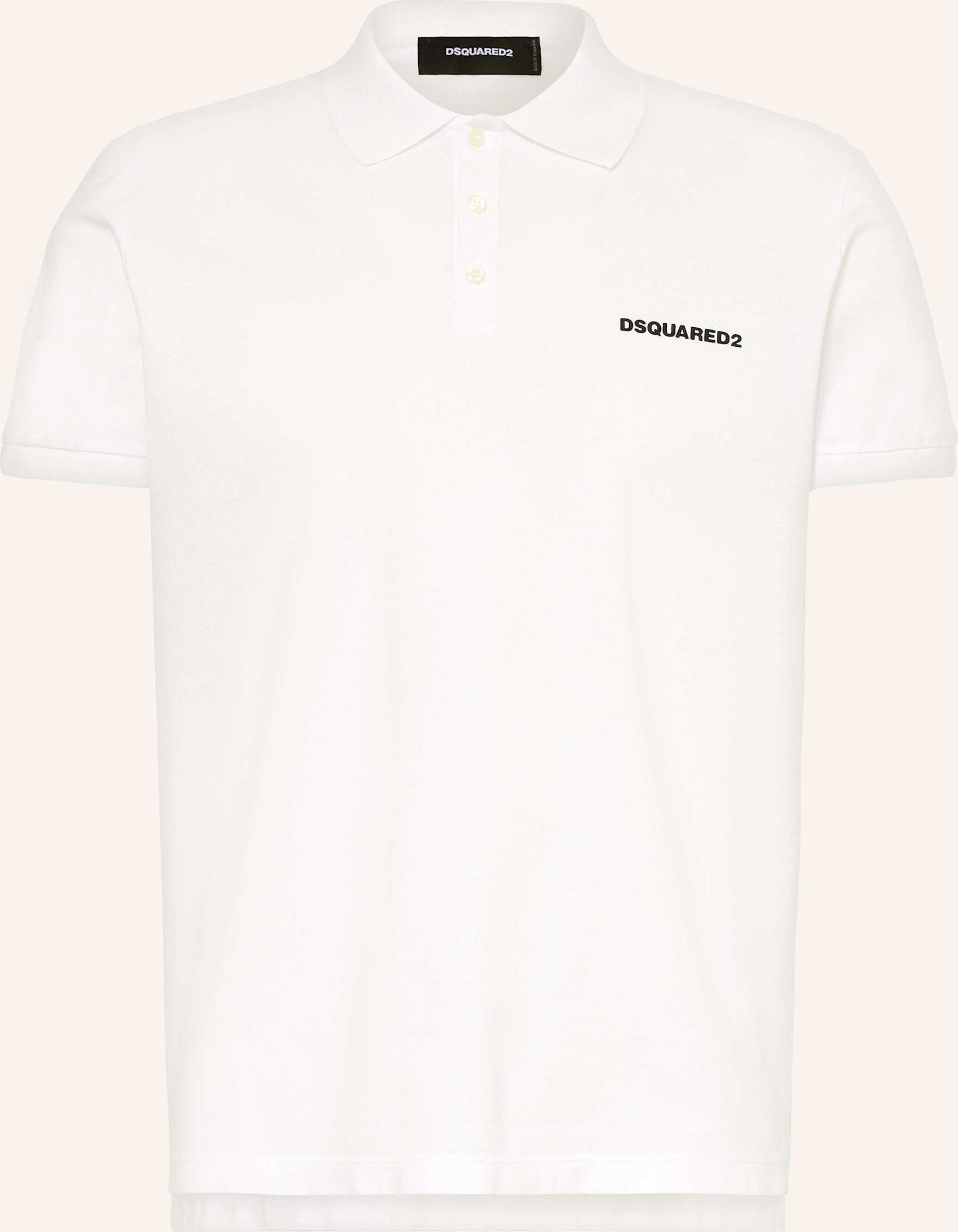 Thumbnail - dsquared2 Piqué-Poloshirt weiss