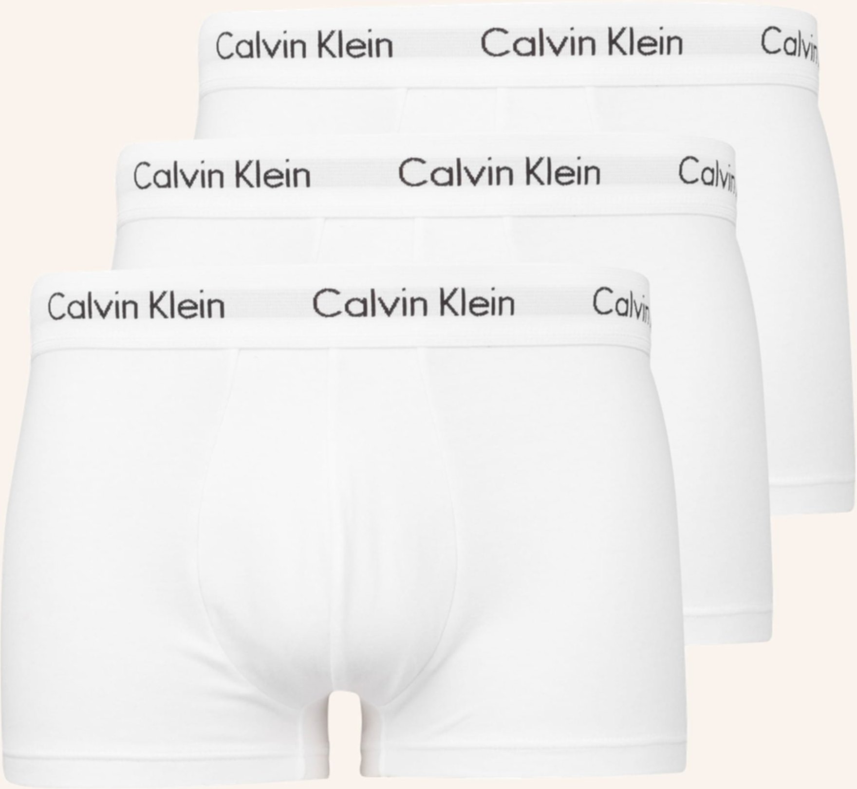 Calvin Klein 3er-Pack Boxershorts Cotton Stretch weiss