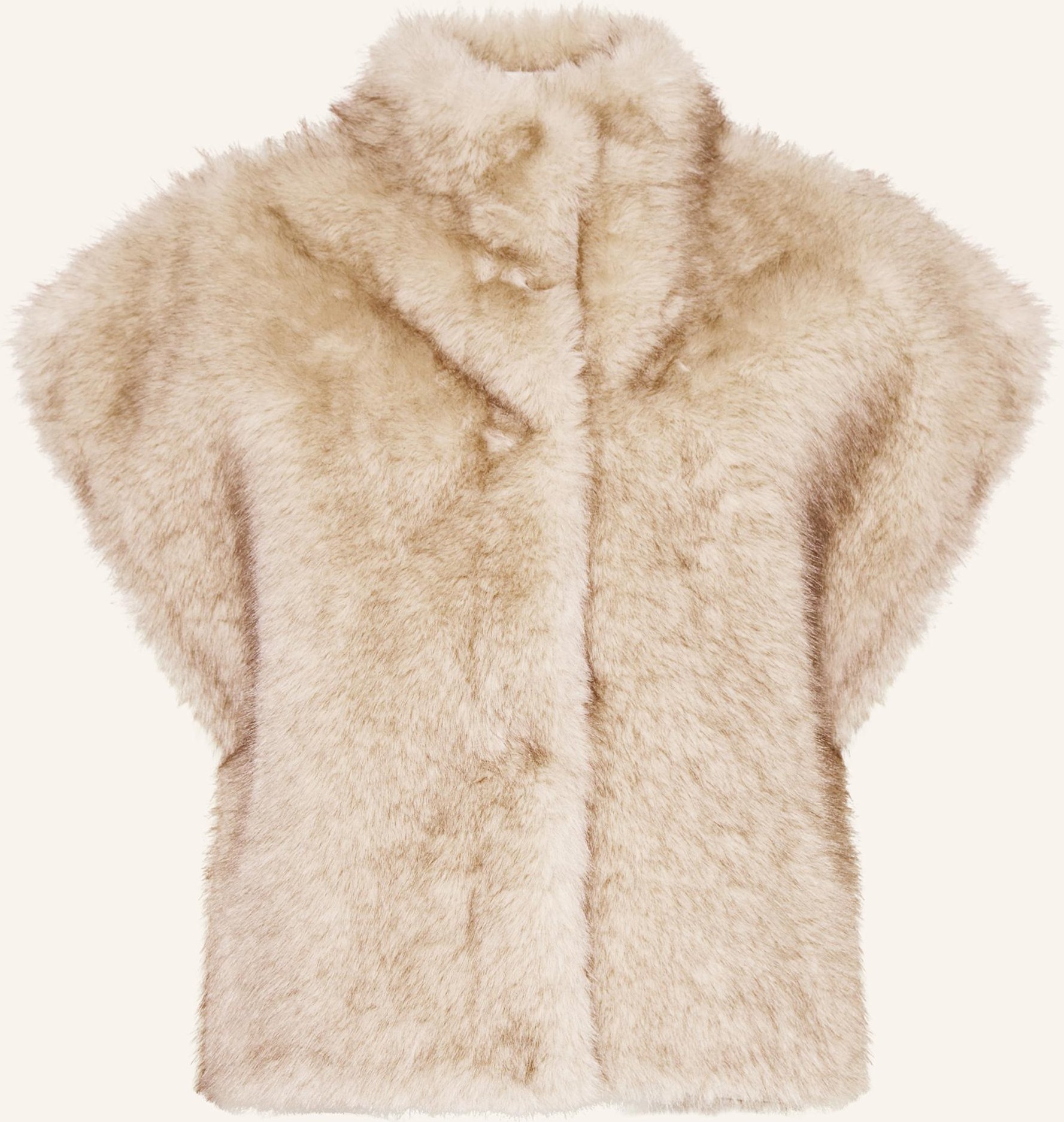 Neo Noir Kunstpelz-Weste Kevini beige