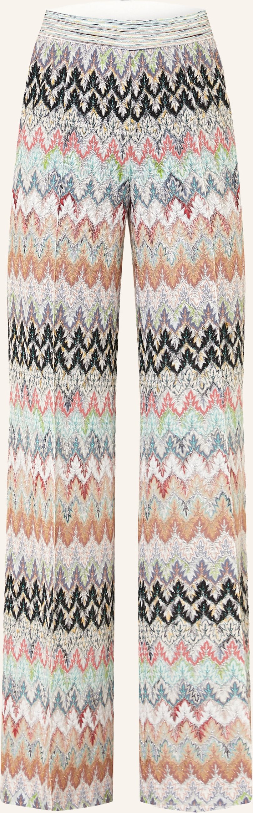 Missoni Strickhose Mit Glitzergarn weiss