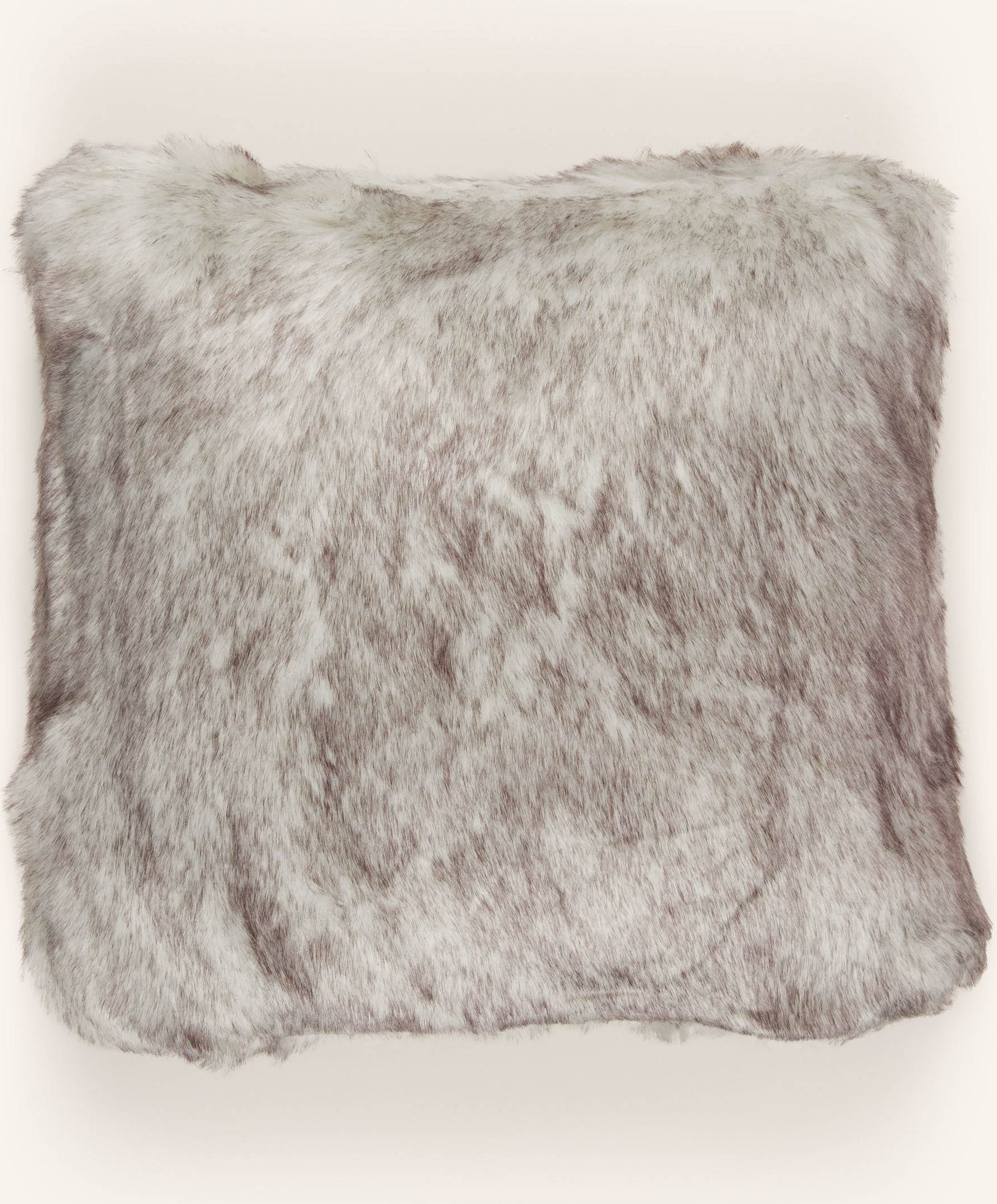 Star Home Kunstfell-Dekokissen Phoenix silber